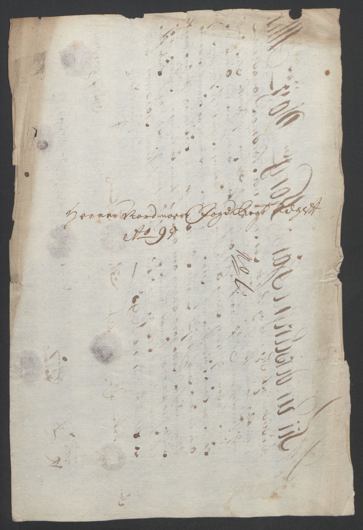 Rentekammeret inntil 1814, Reviderte regnskaper, Fogderegnskap, RA/EA-4092/R56/L3736: Fogderegnskap Nordmøre, 1694-1696, p. 301