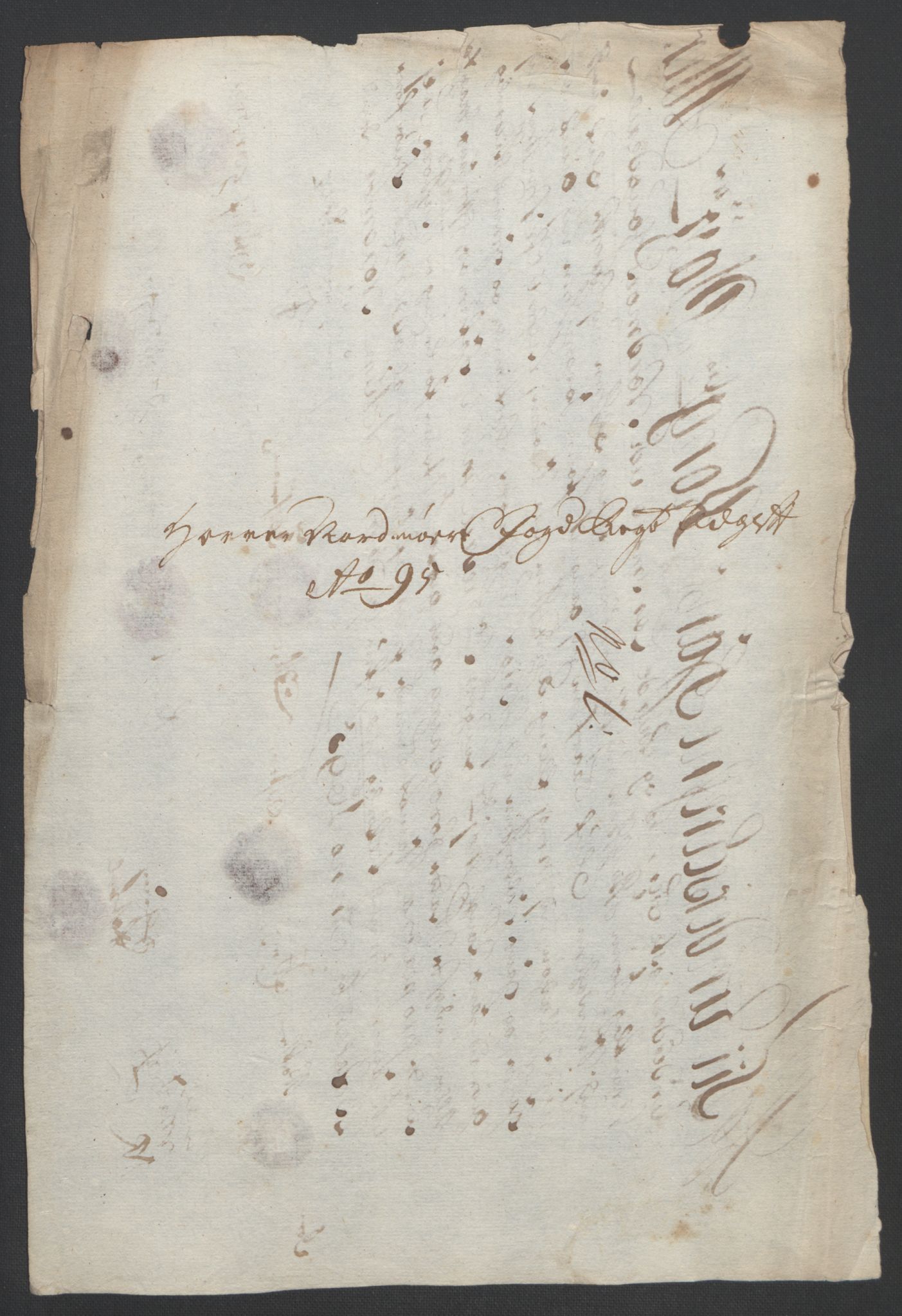 Rentekammeret inntil 1814, Reviderte regnskaper, Fogderegnskap, AV/RA-EA-4092/R56/L3736: Fogderegnskap Nordmøre, 1694-1696, p. 301