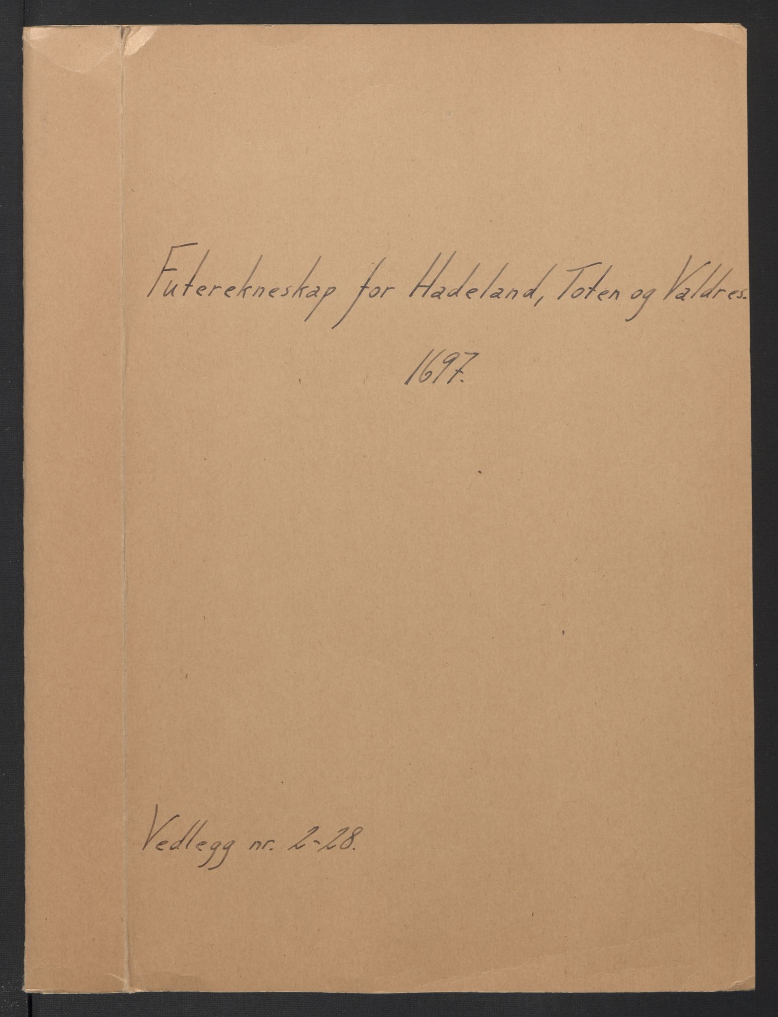 Rentekammeret inntil 1814, Reviderte regnskaper, Fogderegnskap, RA/EA-4092/R18/L1295: Fogderegnskap Hadeland, Toten og Valdres, 1697, p. 115