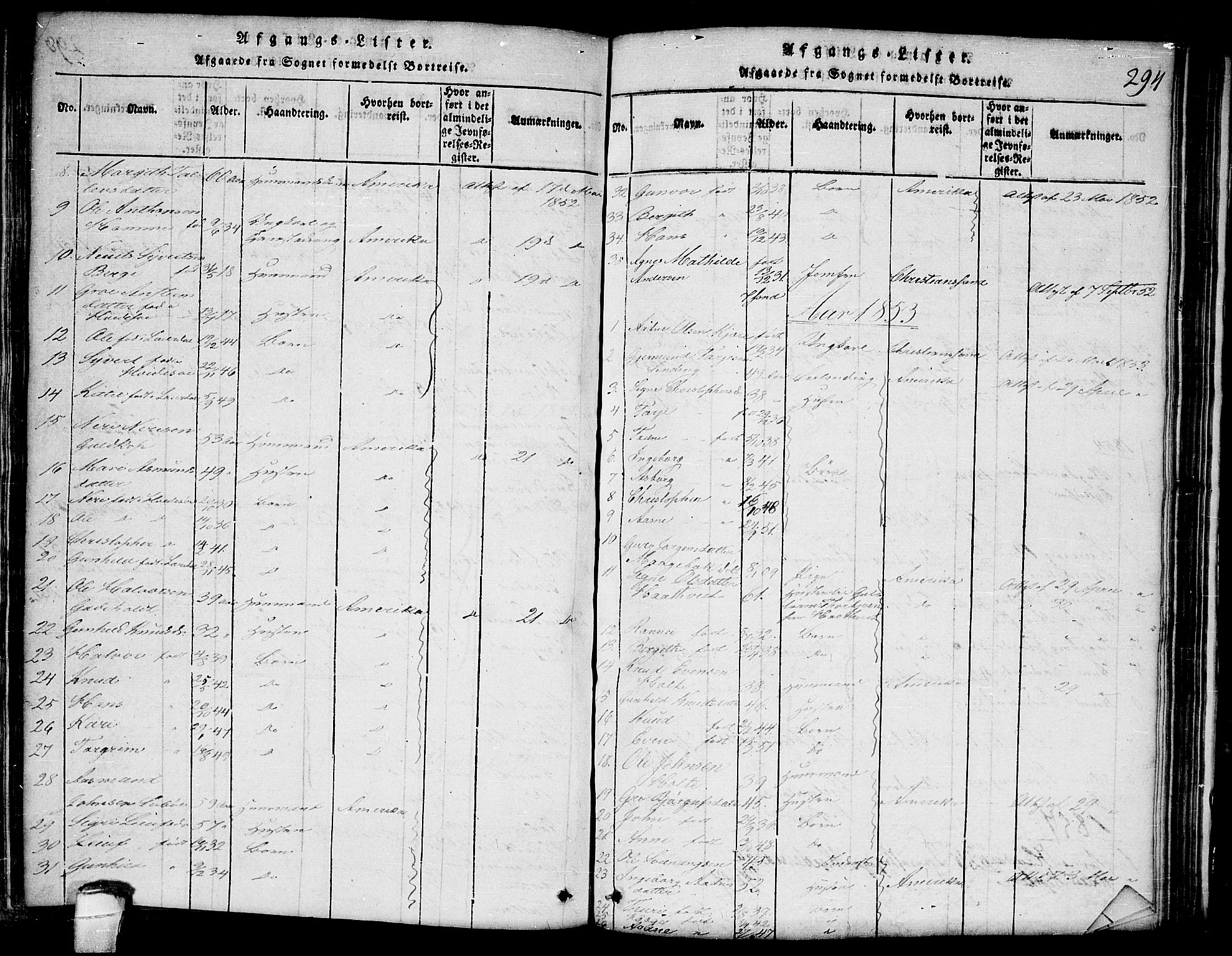 Lårdal kirkebøker, SAKO/A-284/G/Ga/L0001: Parish register (copy) no. I 1, 1815-1861, p. 294