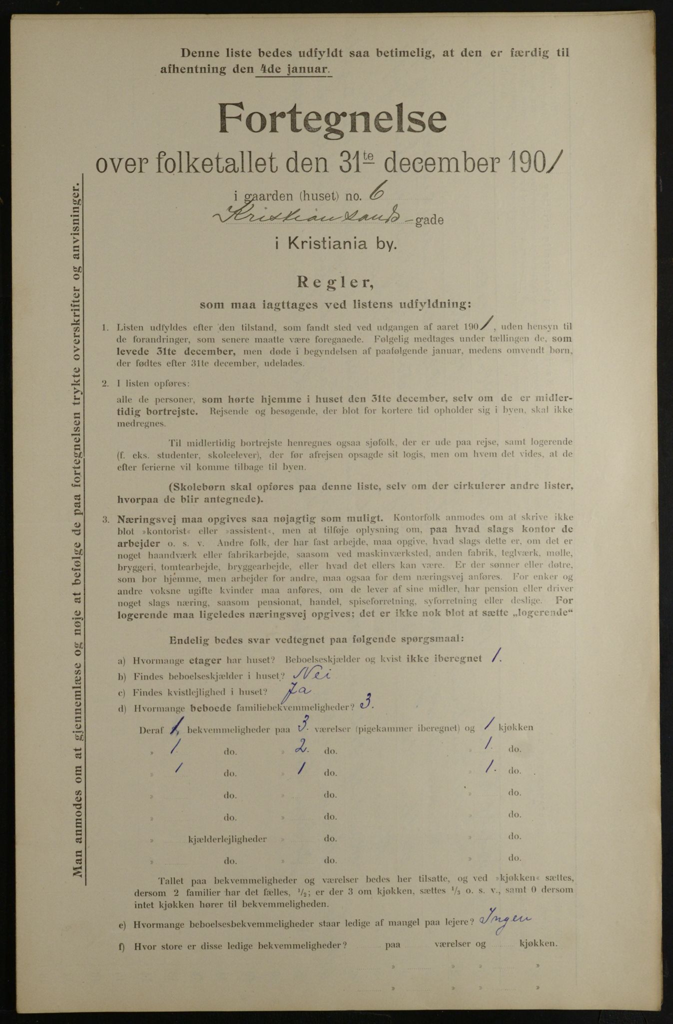 OBA, Municipal Census 1901 for Kristiania, 1901, p. 8355