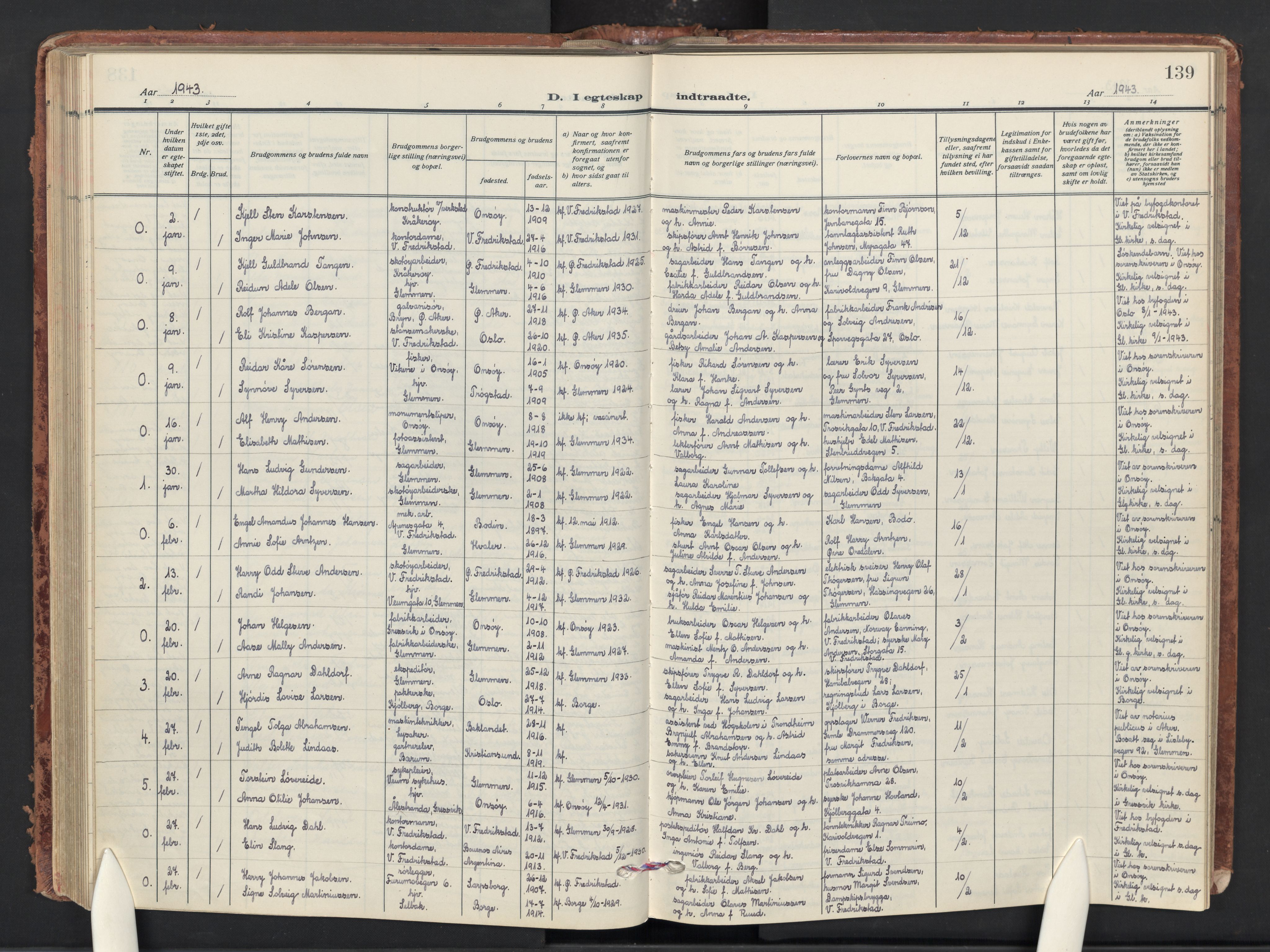 Glemmen prestekontor Kirkebøker, AV/SAO-A-10908/G/Ga/L0010: Parish register (copy) no. 10, 1928-1951, p. 139