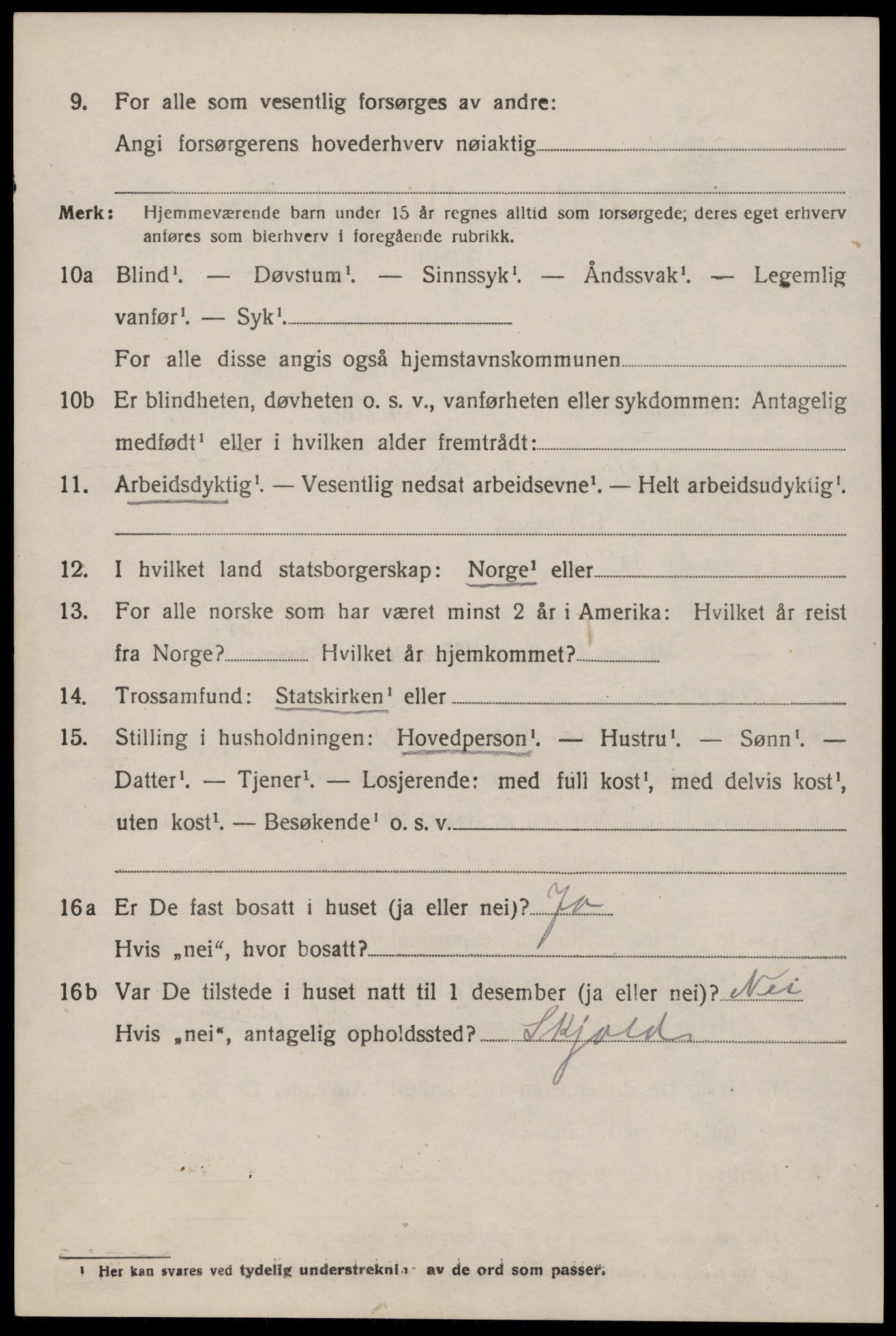 SAST, 1920 census for Finnøy, 1920, p. 3531