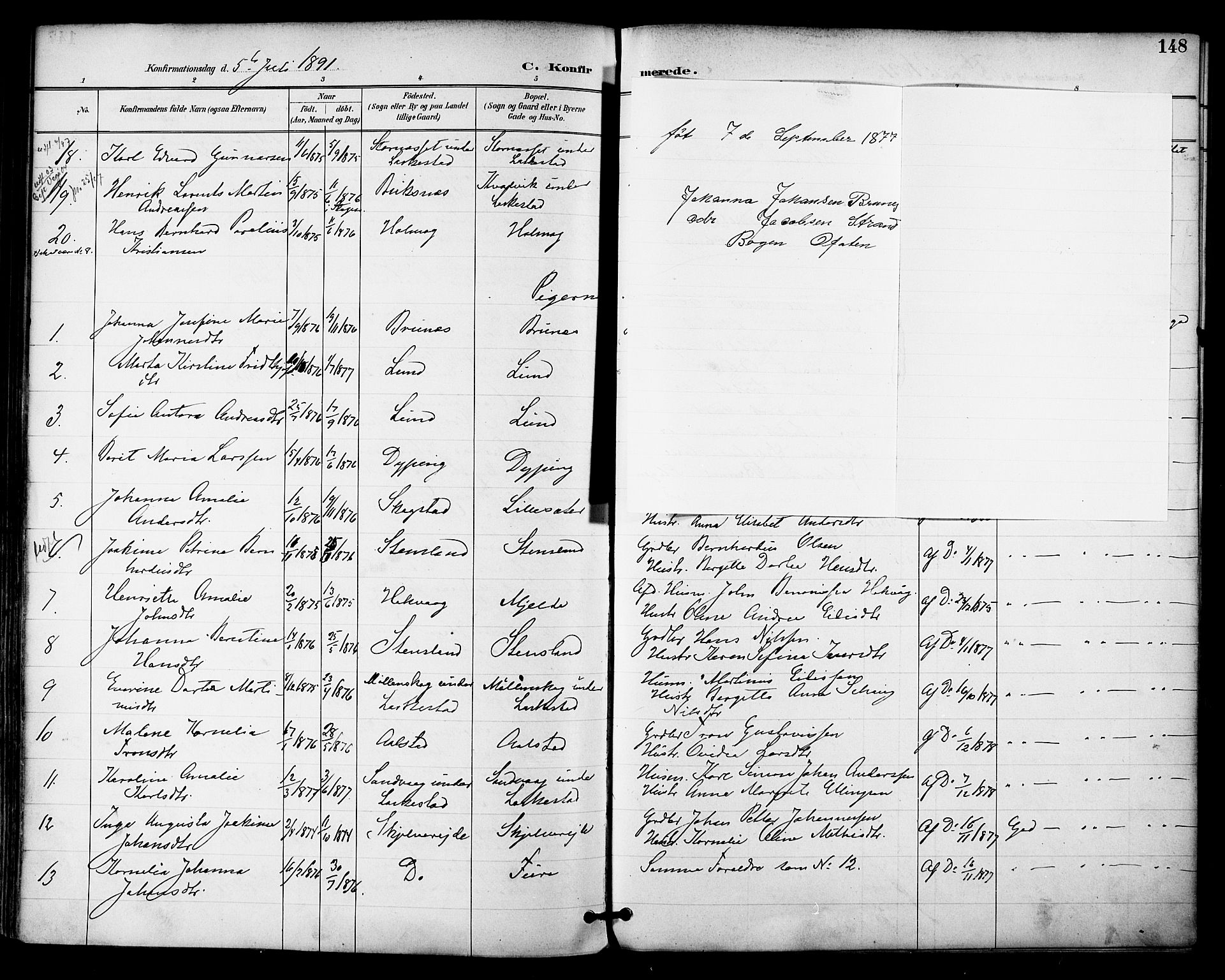 Ministerialprotokoller, klokkerbøker og fødselsregistre - Nordland, AV/SAT-A-1459/855/L0803: Parish register (official) no. 855A11, 1887-1905, p. 148