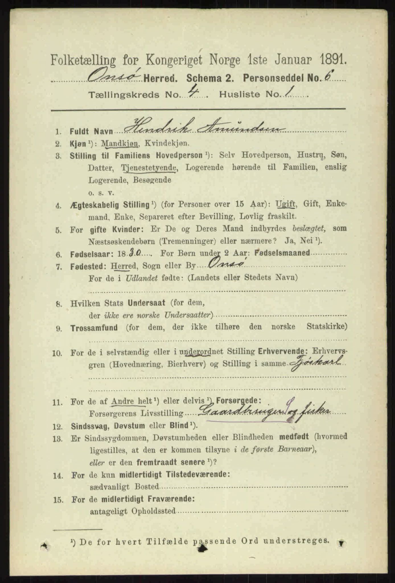 RA, 1891 census for 0134 Onsøy, 1891, p. 2733