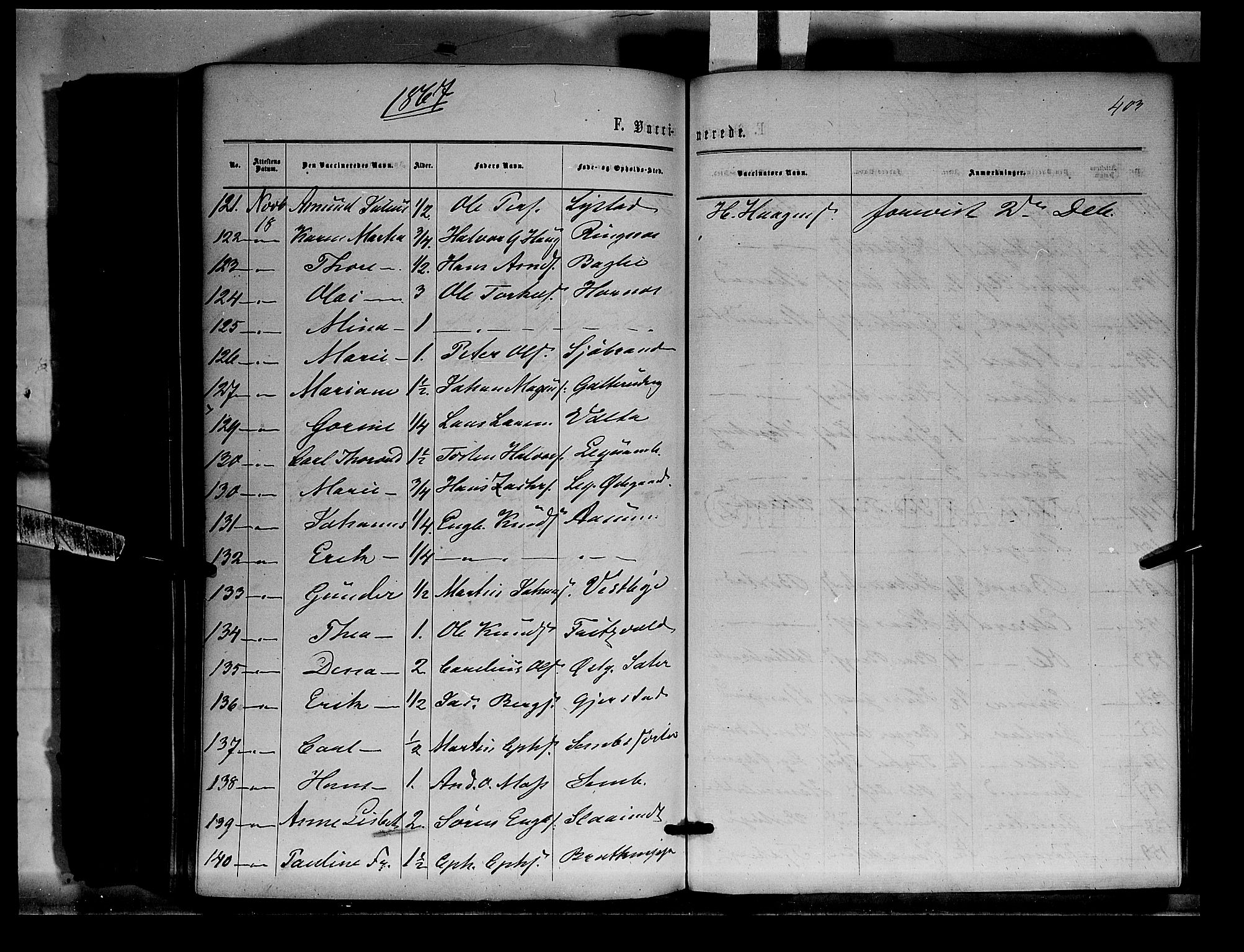 Sør-Odal prestekontor, SAH/PREST-030/H/Ha/Haa/L0003: Parish register (official) no. 3, 1864-1870, p. 403