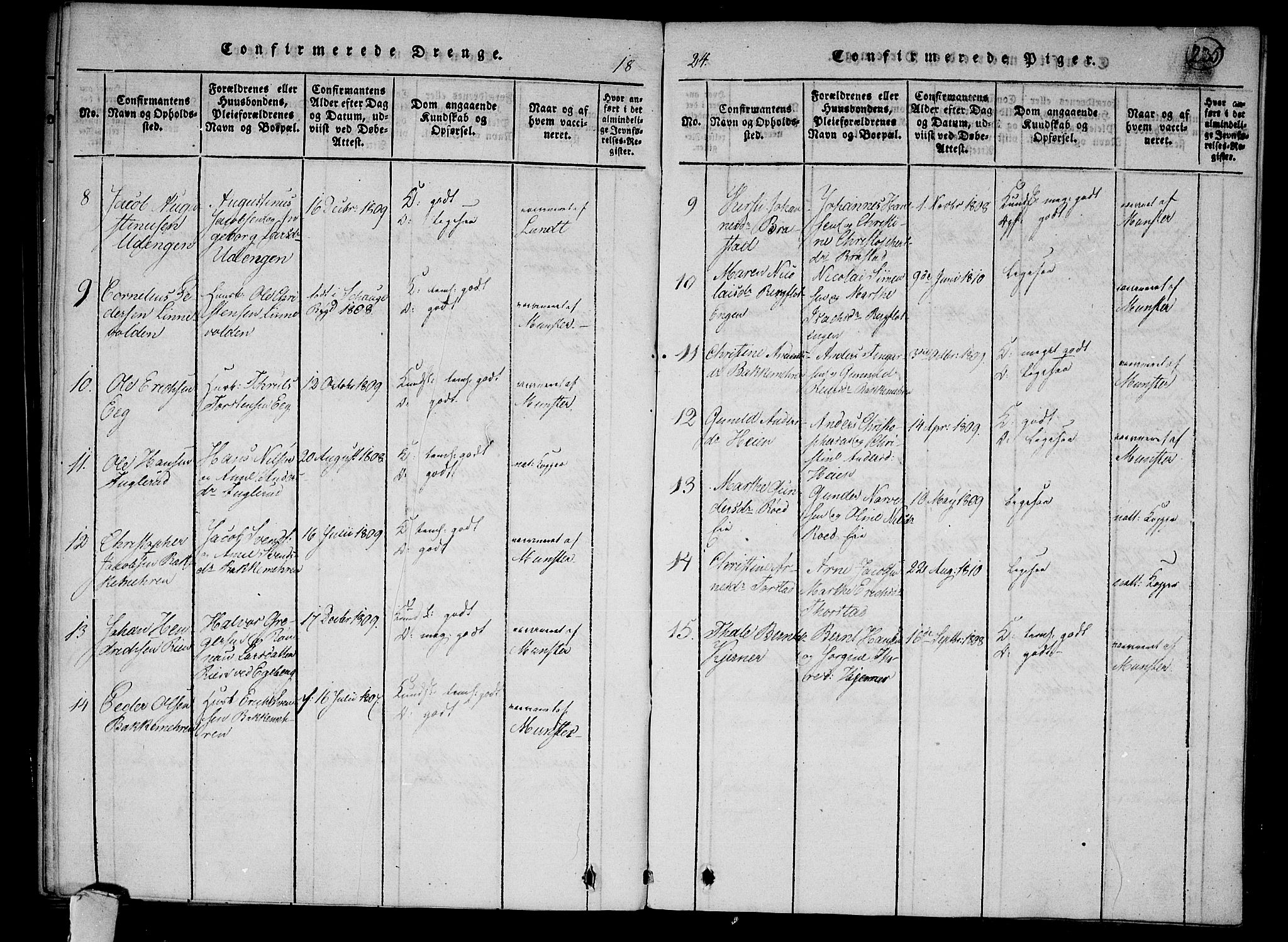 Lier kirkebøker, AV/SAKO-A-230/F/Fa/L0009: Parish register (official) no. I 9, 1824-1827, p. 235