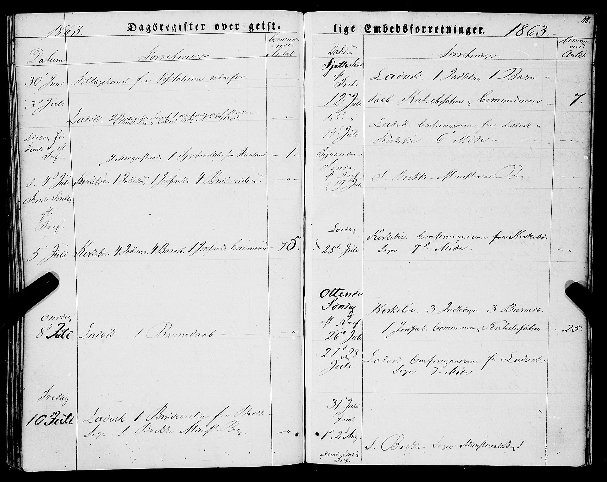 Lavik sokneprestembete, AV/SAB-A-80901: Parish register (official) no. A 3, 1843-1863, p. 48