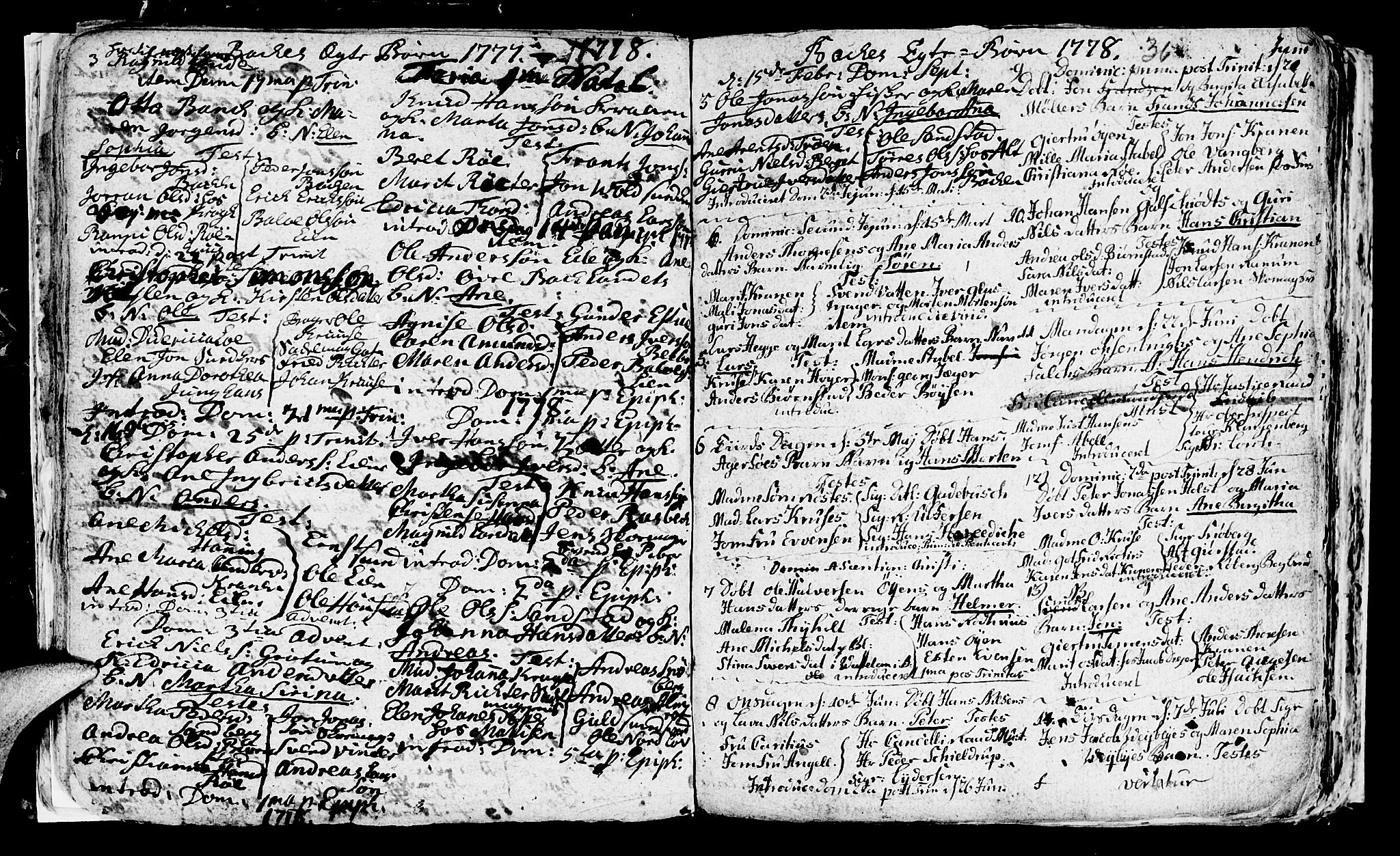 Ministerialprotokoller, klokkerbøker og fødselsregistre - Sør-Trøndelag, SAT/A-1456/604/L0218: Parish register (copy) no. 604C01, 1754-1819, p. 36