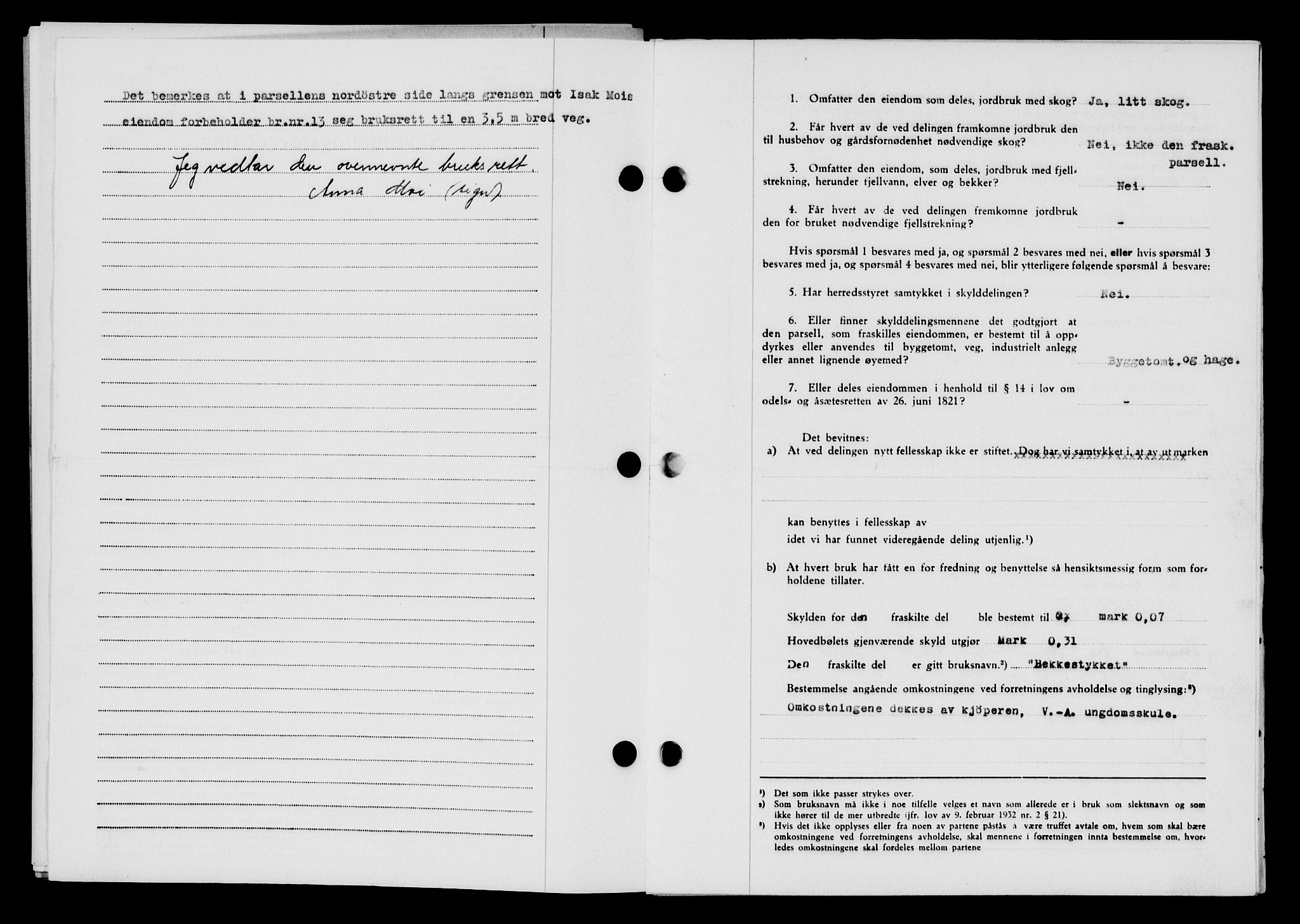 Lyngdal sorenskriveri, AV/SAK-1221-0004/G/Gb/L0665: Mortgage book no. A XI, 1950-1950, Diary no: : 56/1950