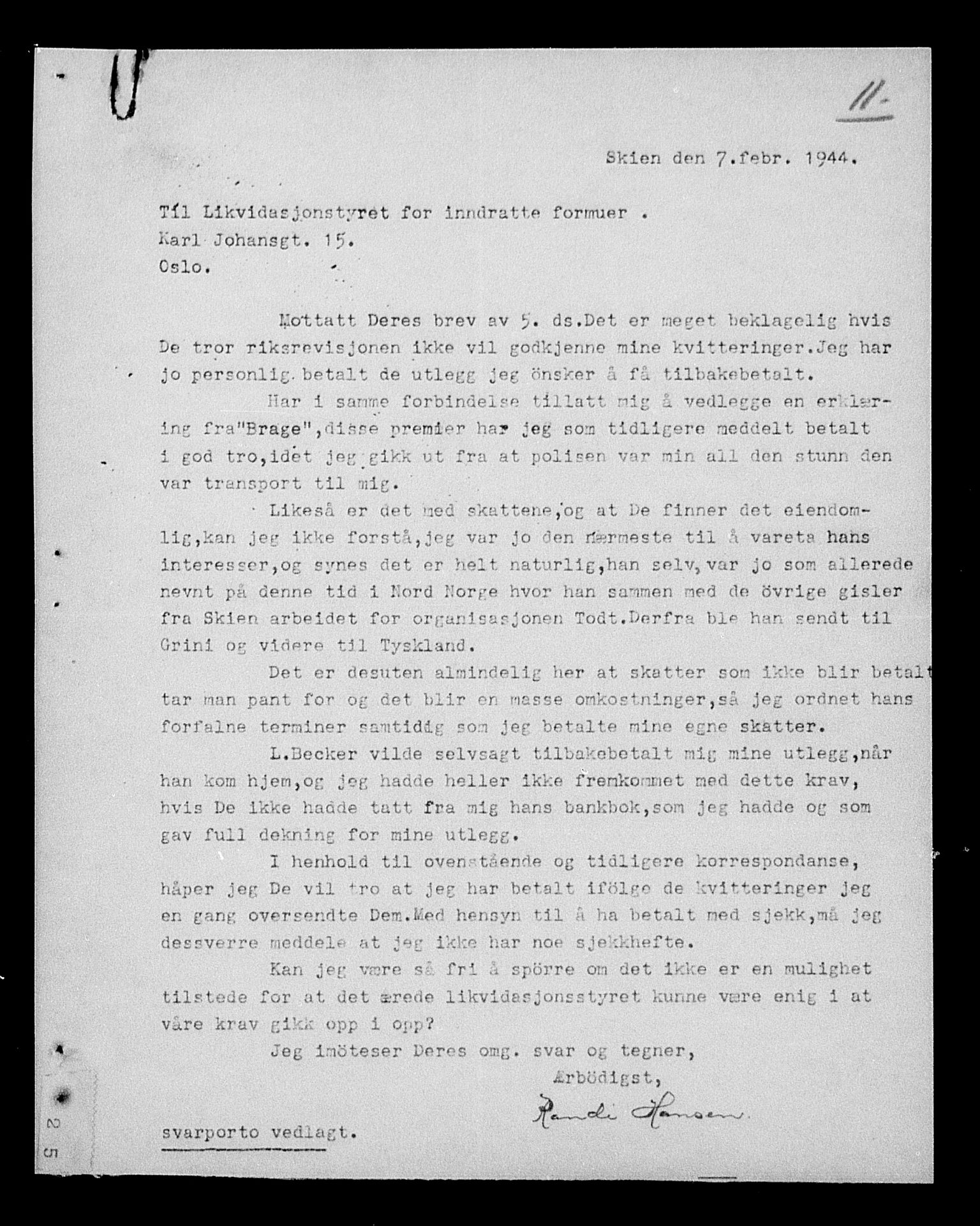 Justisdepartementet, Tilbakeføringskontoret for inndratte formuer, AV/RA-S-1564/H/Hc/Hcd/L0990: --, 1945-1947, p. 540