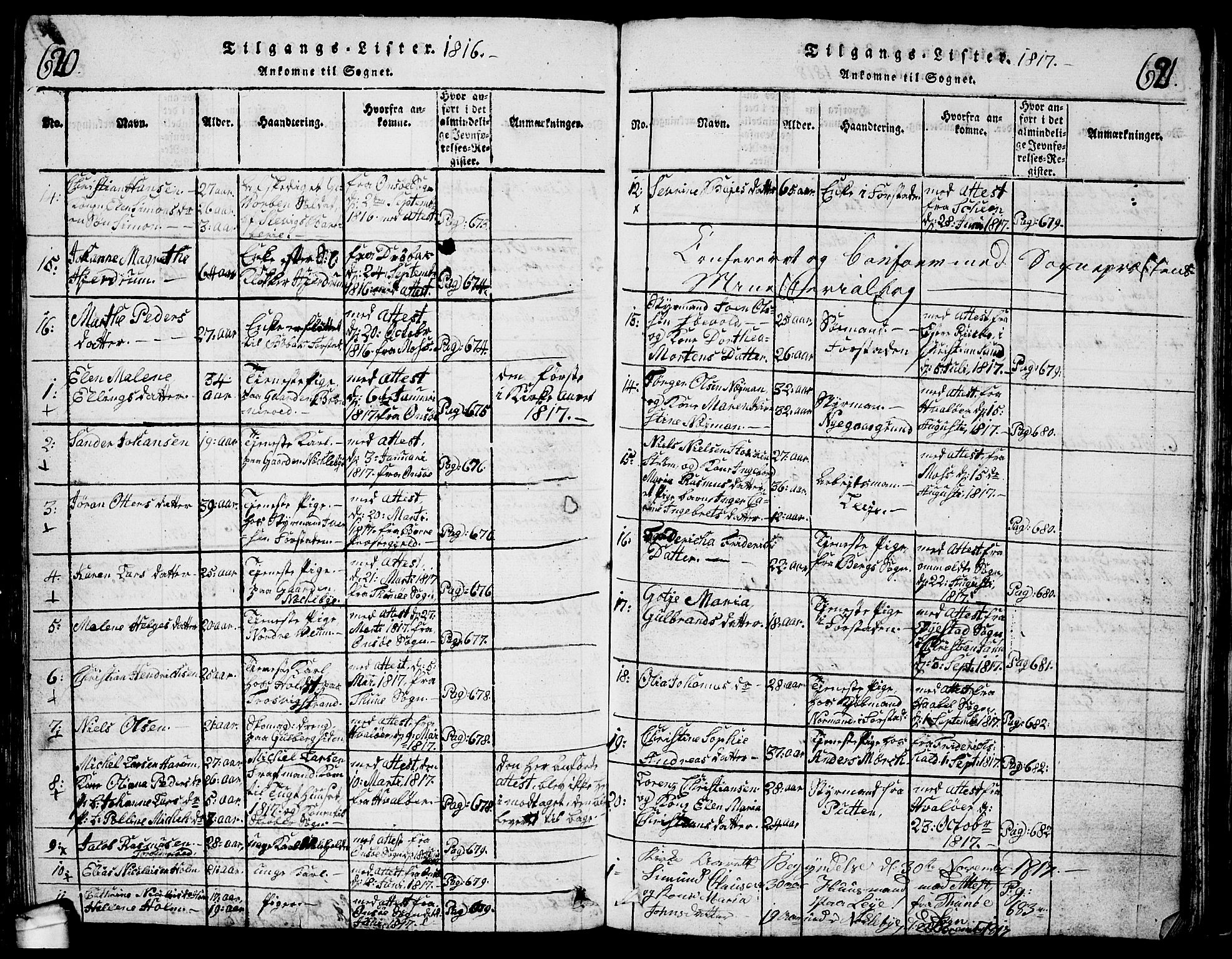 Glemmen prestekontor Kirkebøker, AV/SAO-A-10908/G/Ga/L0001: Parish register (copy) no. 1, 1816-1838, p. 620-621