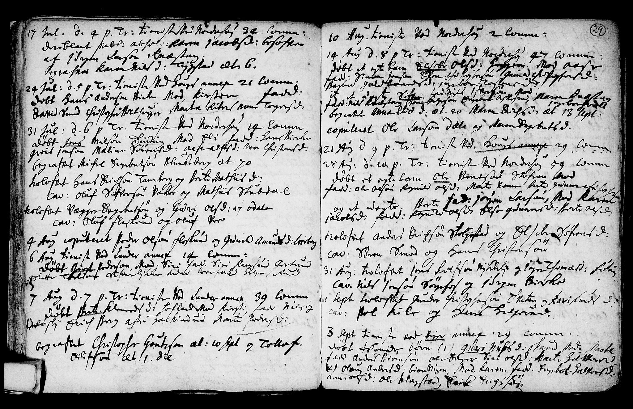 Norderhov kirkebøker, AV/SAKO-A-237/F/Fa/L0001: Parish register (official) no. 1, 1704-1716, p. 29