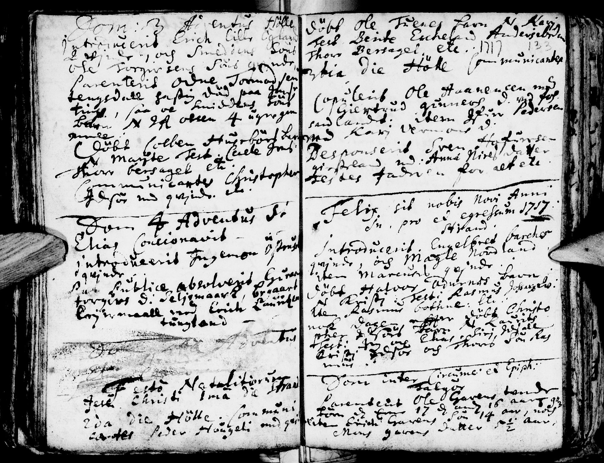 Strand sokneprestkontor, SAST/A-101828/H/Ha/Haa/L0001: Parish register (official) no. A 1, 1702-1745, p. 133