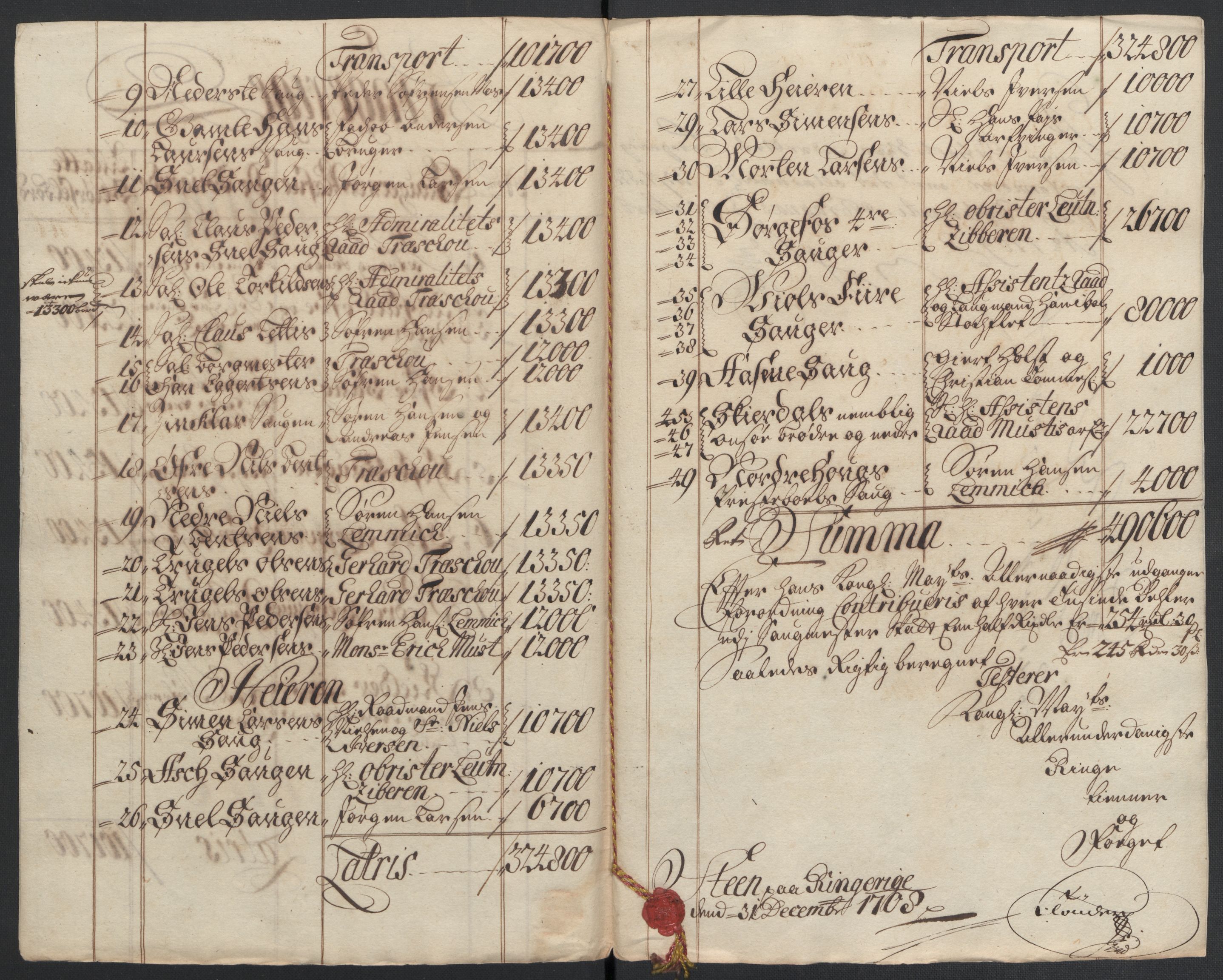 Rentekammeret inntil 1814, Reviderte regnskaper, Fogderegnskap, AV/RA-EA-4092/R22/L1467: Fogderegnskap Ringerike, Hallingdal og Buskerud, 1708, p. 177