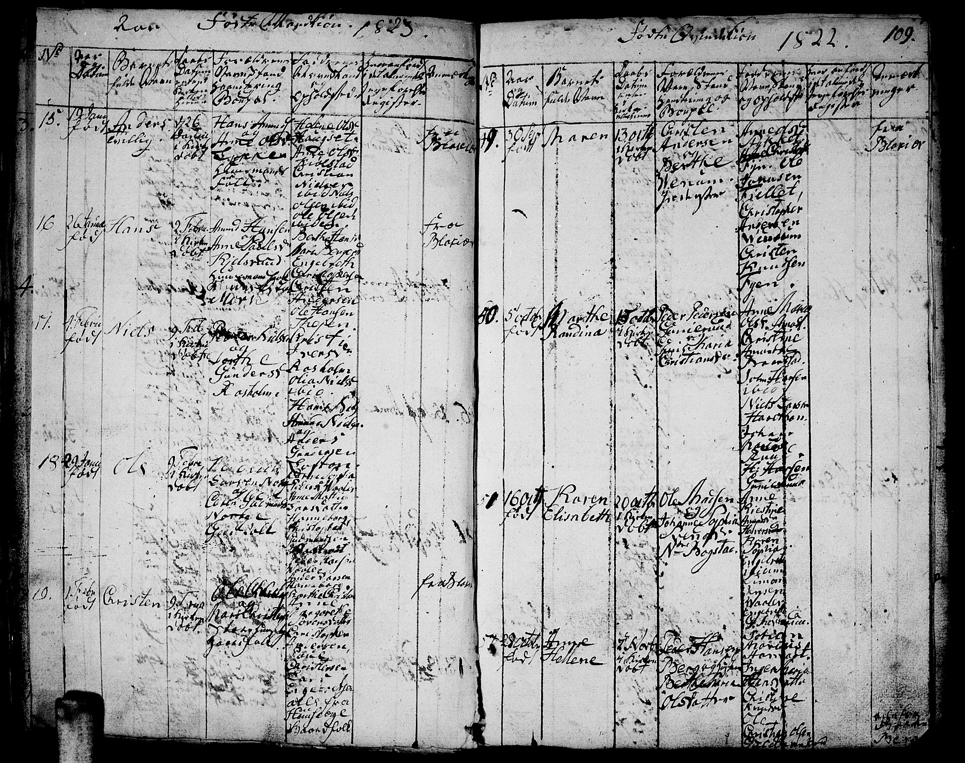 Aurskog prestekontor Kirkebøker, AV/SAO-A-10304a/F/Fa/L0005: Parish register (official) no. I 5, 1814-1829, p. 109