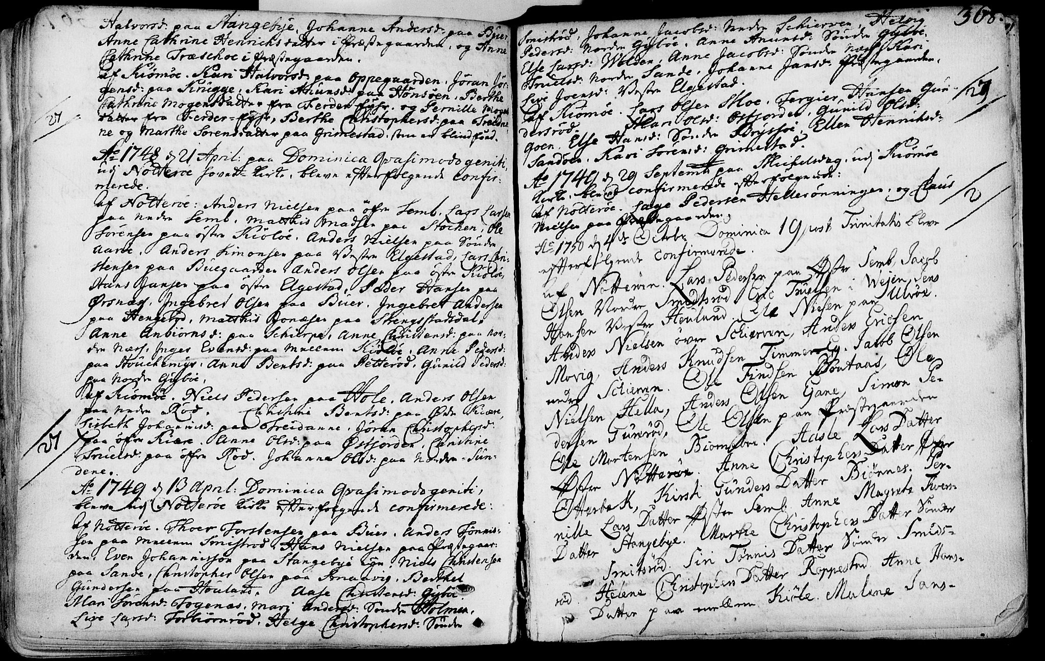 Nøtterøy kirkebøker, SAKO/A-354/F/Fa/L0002: Parish register (official) no. I 2, 1738-1790, p. 368