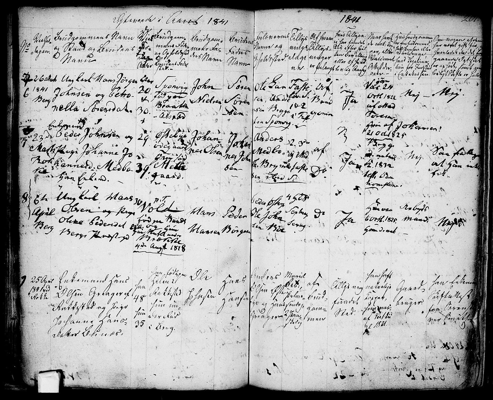 Berg prestekontor Kirkebøker, SAO/A-10902/F/Fa/L0003: Parish register (official) no. I 3, 1832-1842, p. 201