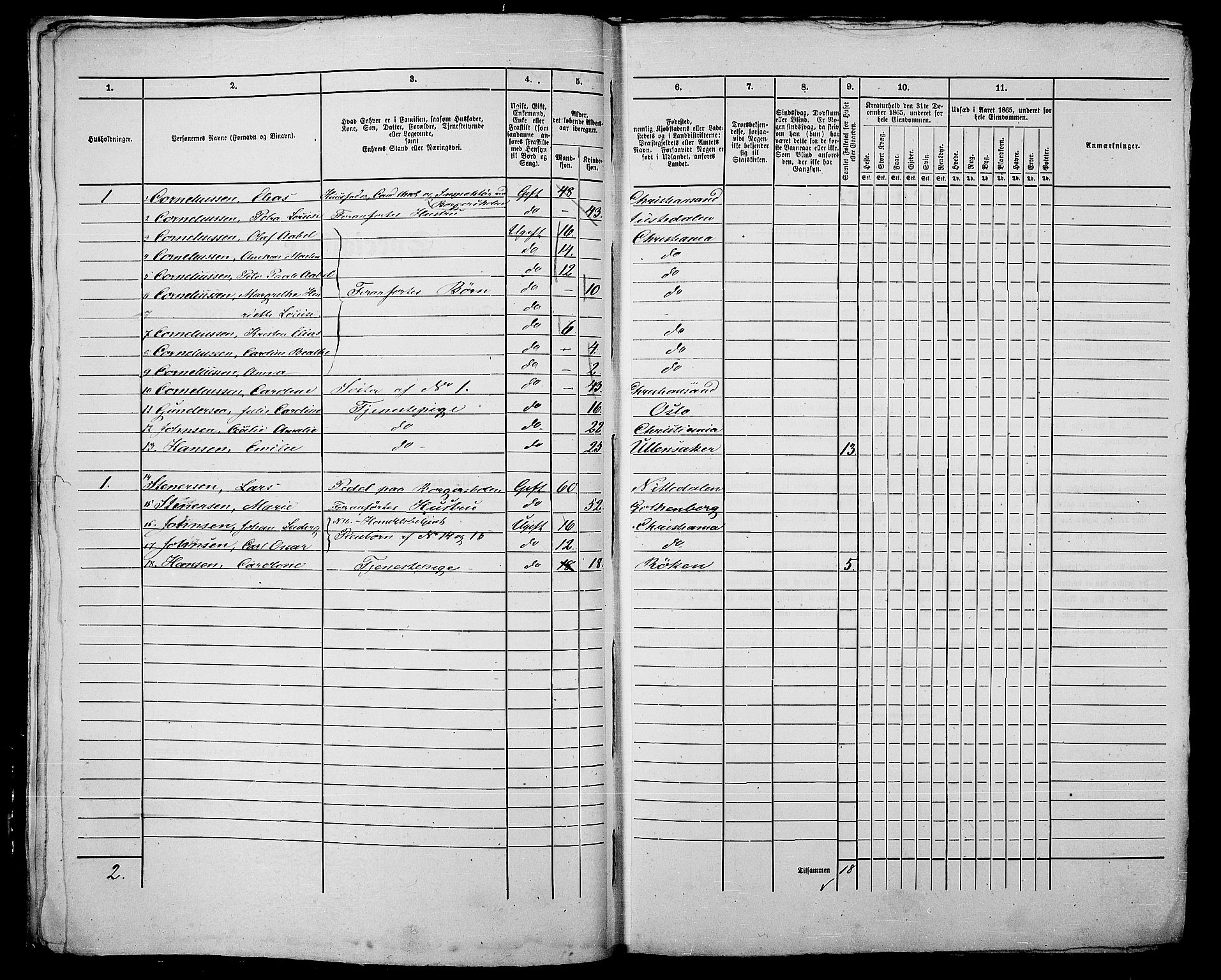 RA, 1865 census for Kristiania, 1865, p. 590