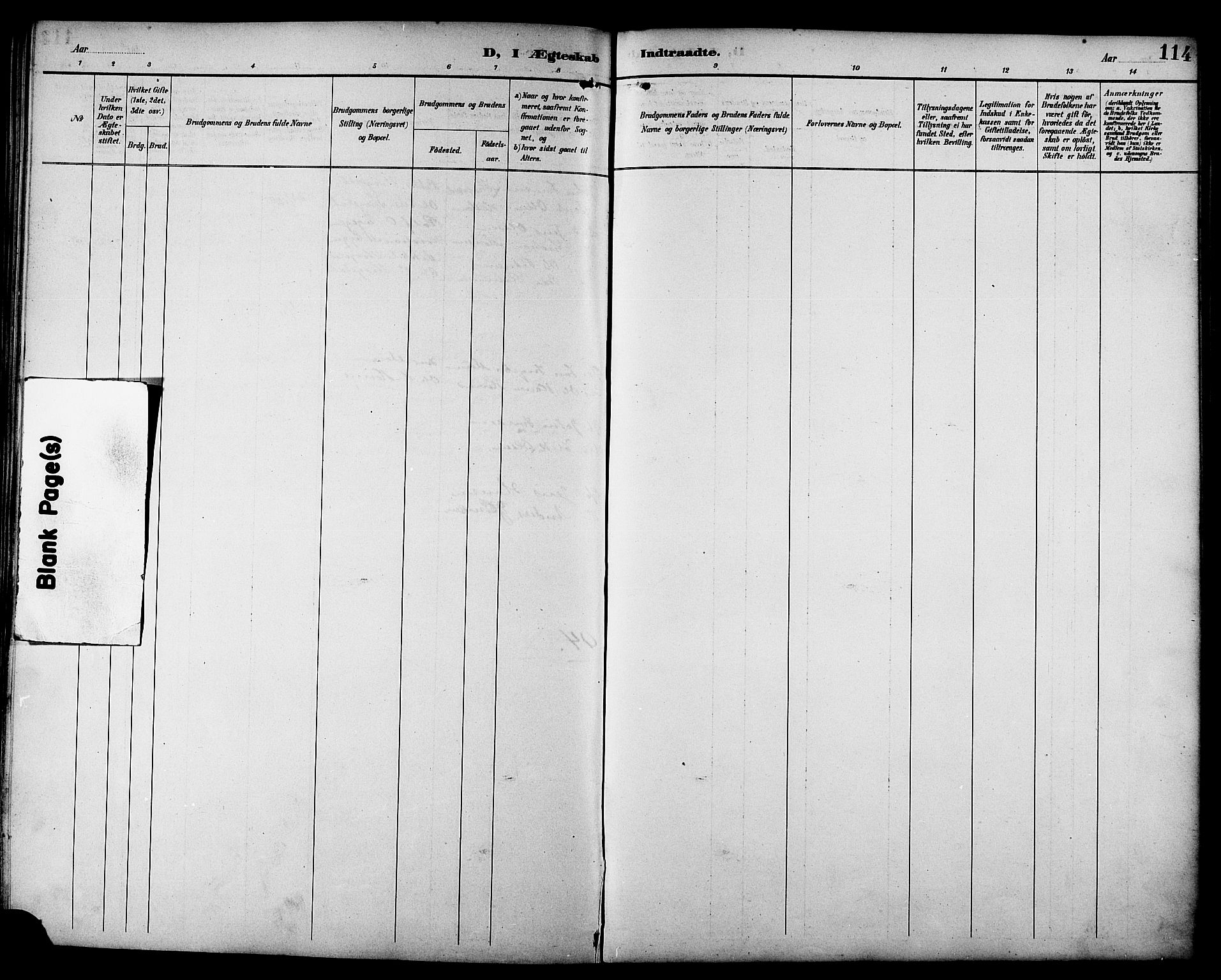 Ministerialprotokoller, klokkerbøker og fødselsregistre - Sør-Trøndelag, SAT/A-1456/692/L1111: Parish register (copy) no. 692C06, 1890-1904, p. 114