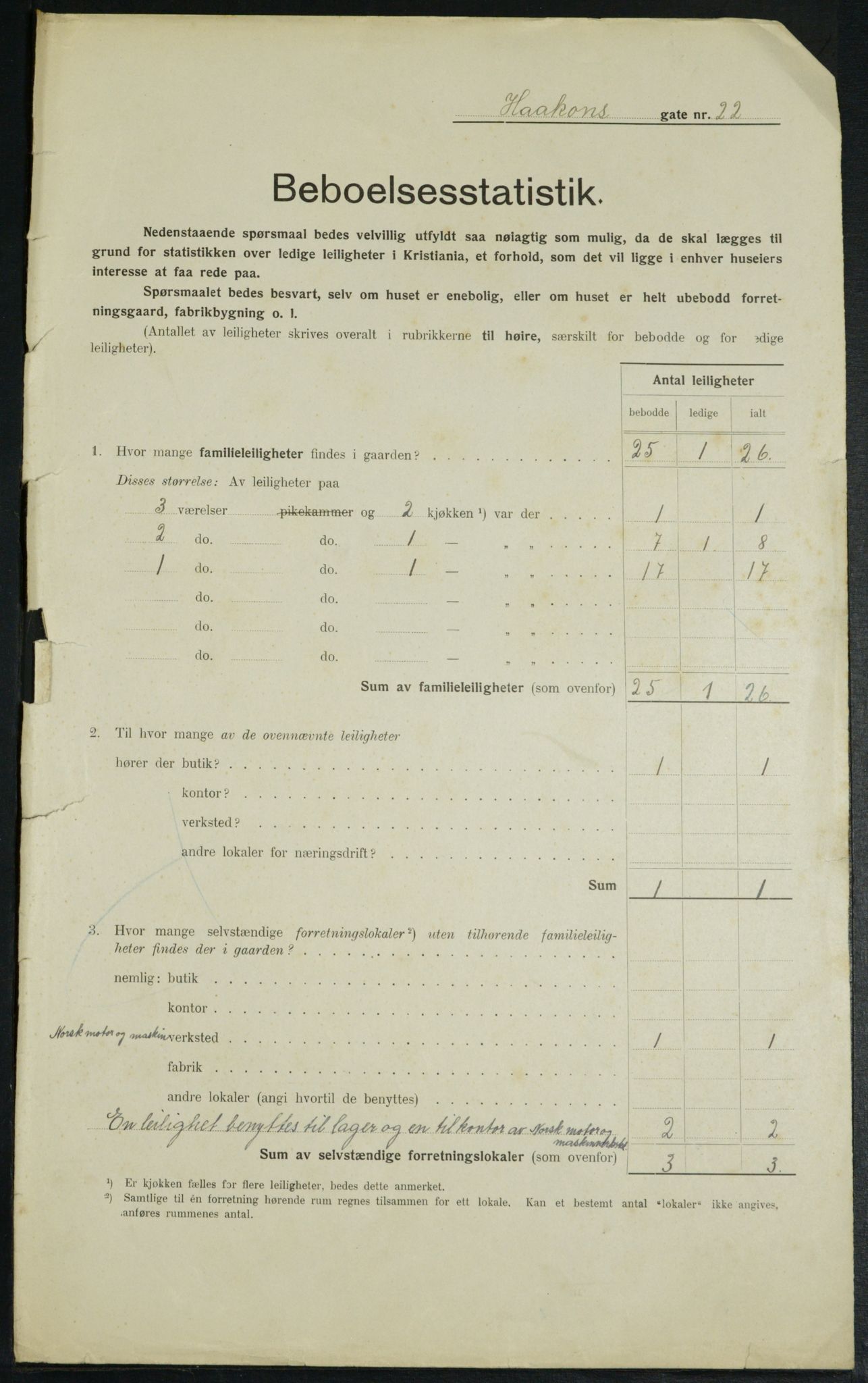 OBA, Municipal Census 1914 for Kristiania, 1914, p. 43181