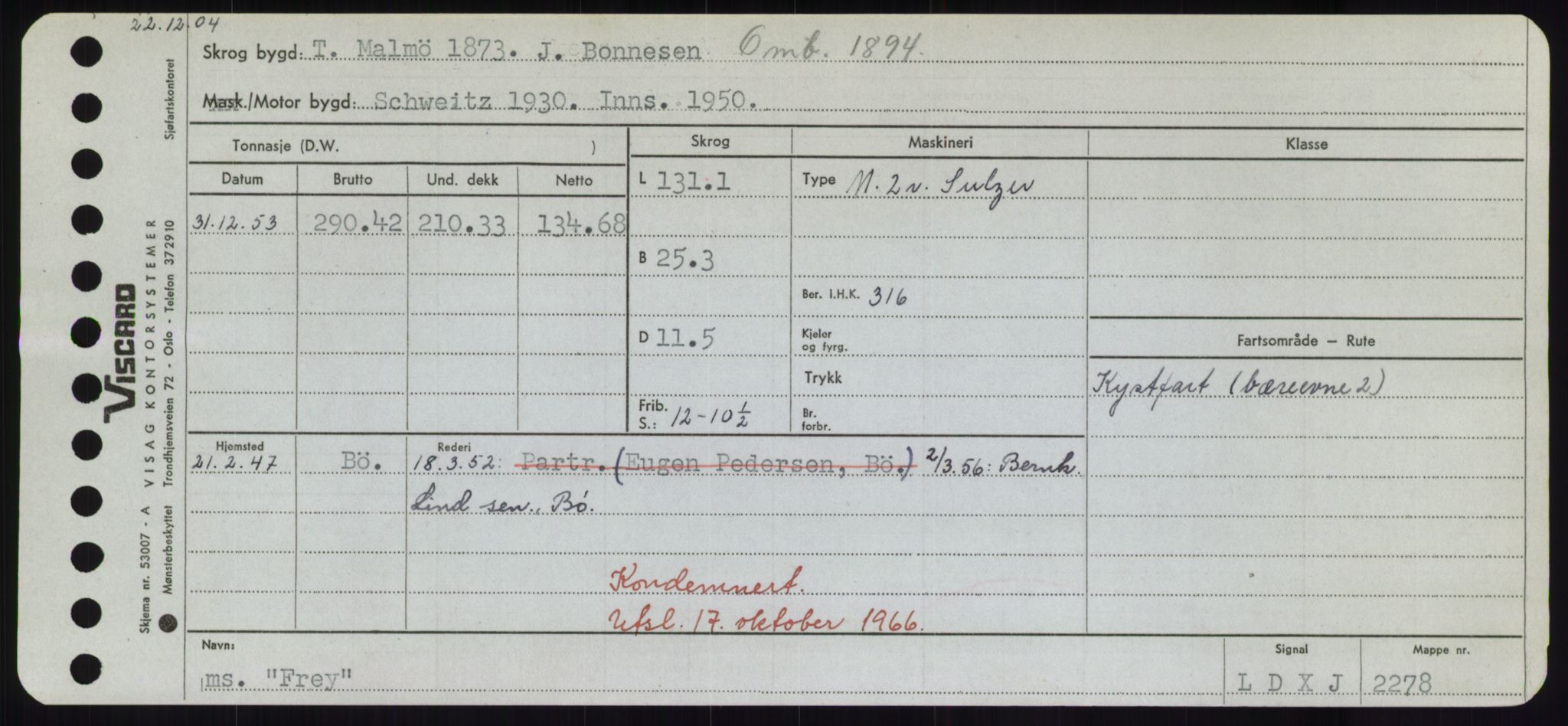 Sjøfartsdirektoratet med forløpere, Skipsmålingen, AV/RA-S-1627/H/Hd/L0011: Fartøy, Fla-Får, p. 405