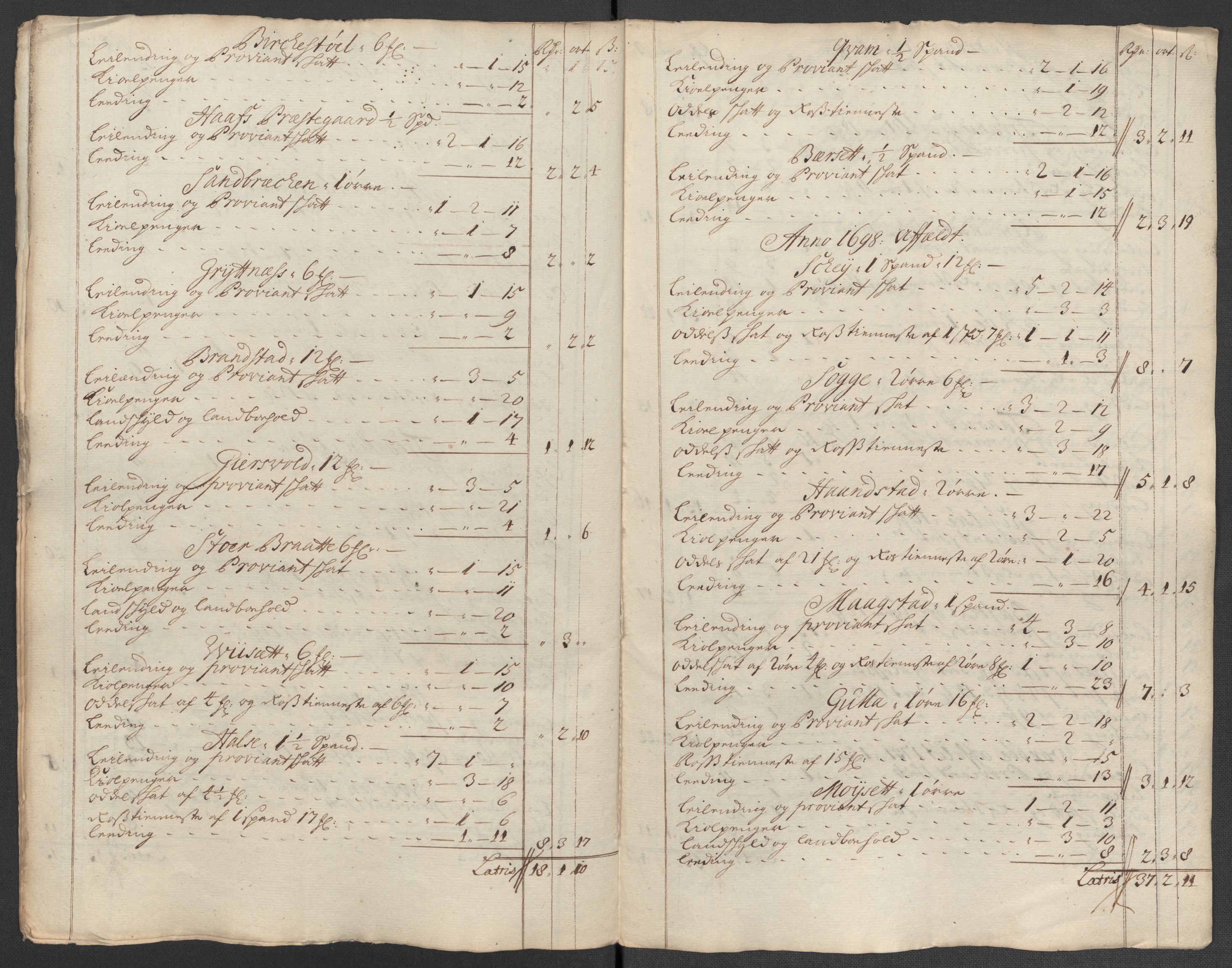 Rentekammeret inntil 1814, Reviderte regnskaper, Fogderegnskap, AV/RA-EA-4092/R56/L3743: Fogderegnskap Nordmøre, 1708, p. 155