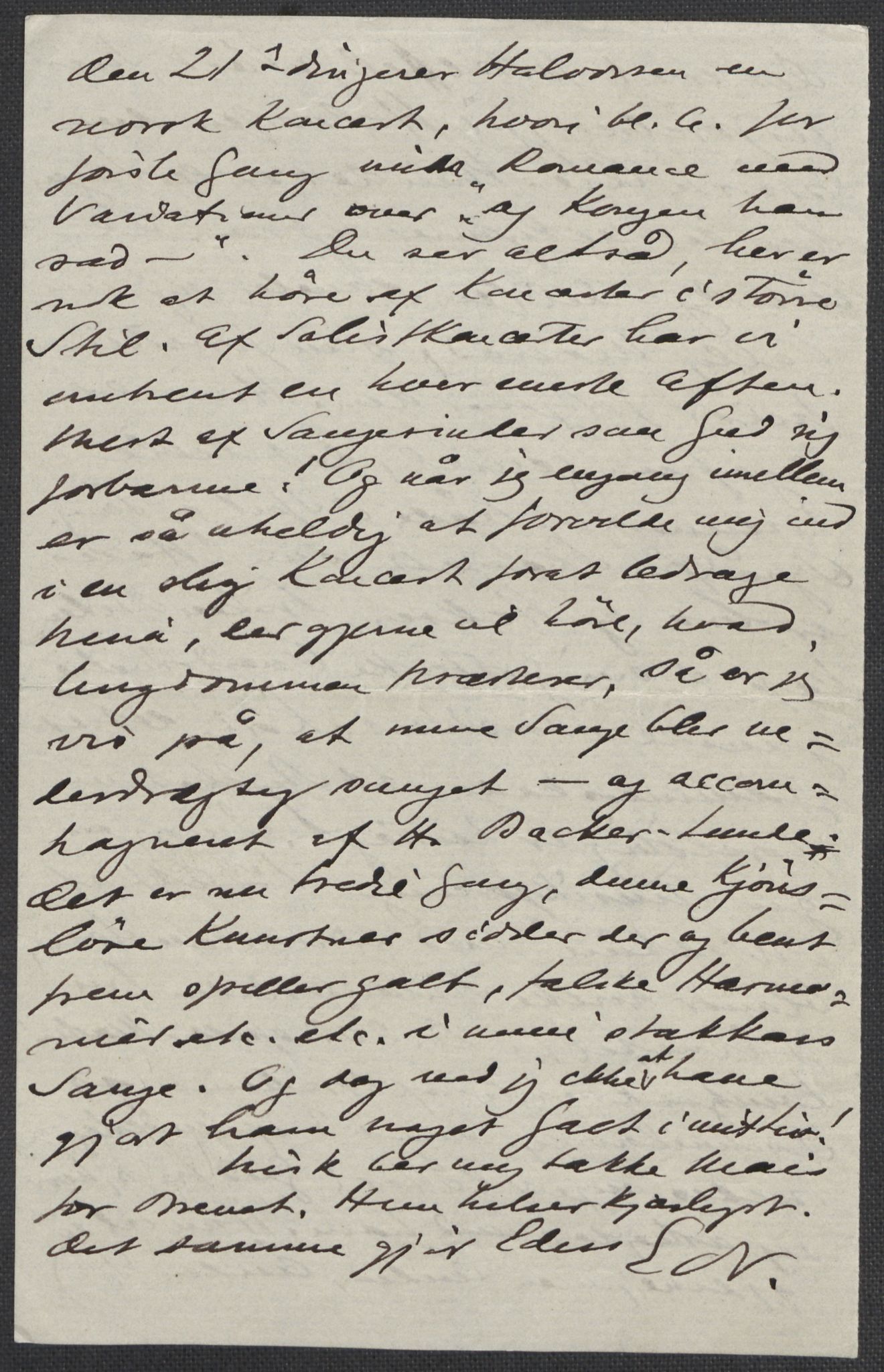 Beyer, Frants, AV/RA-PA-0132/F/L0001: Brev fra Edvard Grieg til Frantz Beyer og "En del optegnelser som kan tjene til kommentar til brevene" av Marie Beyer, 1872-1907, p. 757