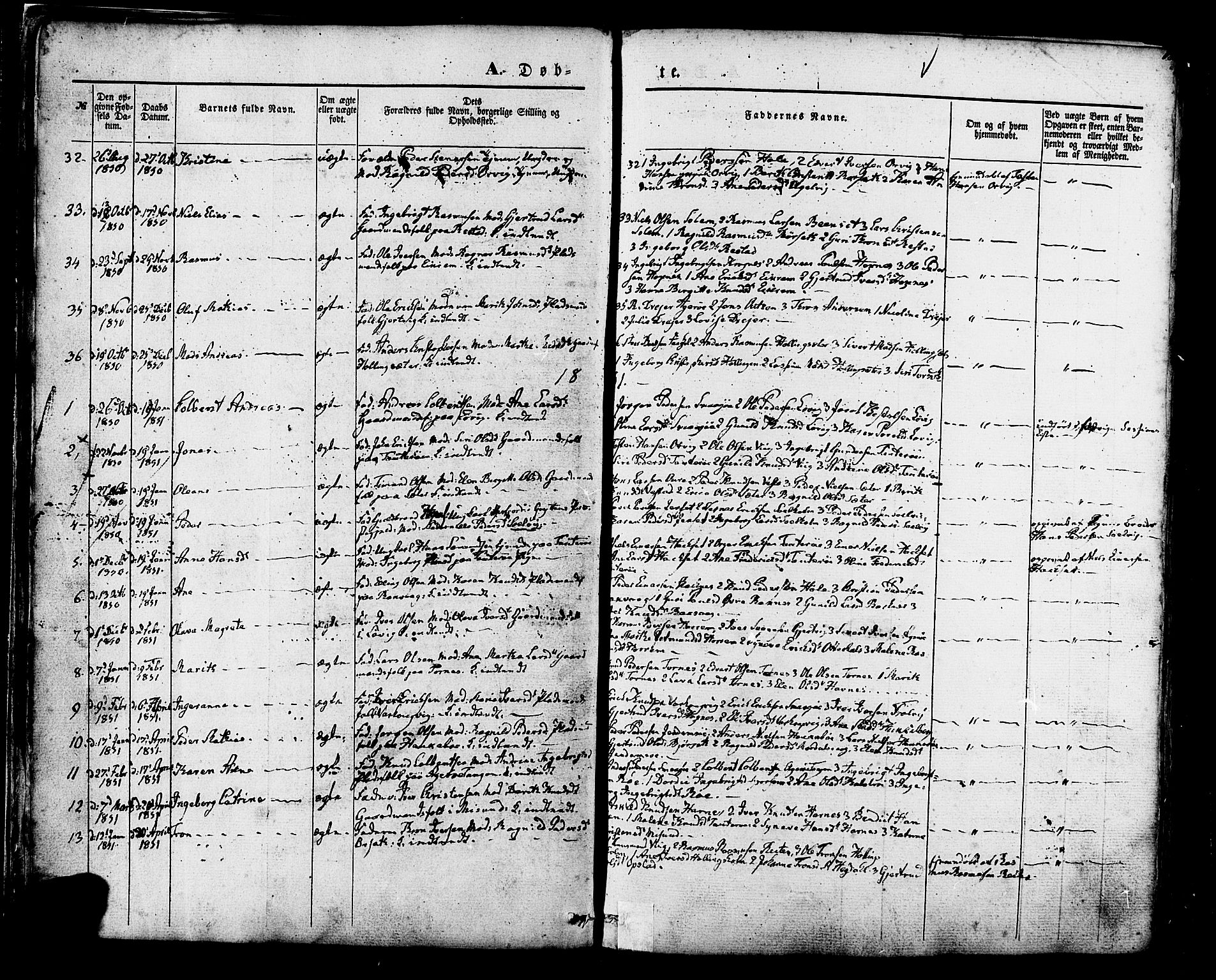 Ministerialprotokoller, klokkerbøker og fødselsregistre - Møre og Romsdal, SAT/A-1454/560/L0719: Parish register (official) no. 560A03, 1845-1872, p. 18