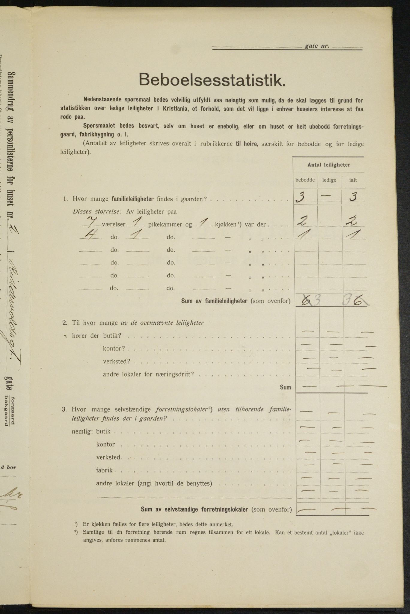 OBA, Municipal Census 1913 for Kristiania, 1913, p. 83039