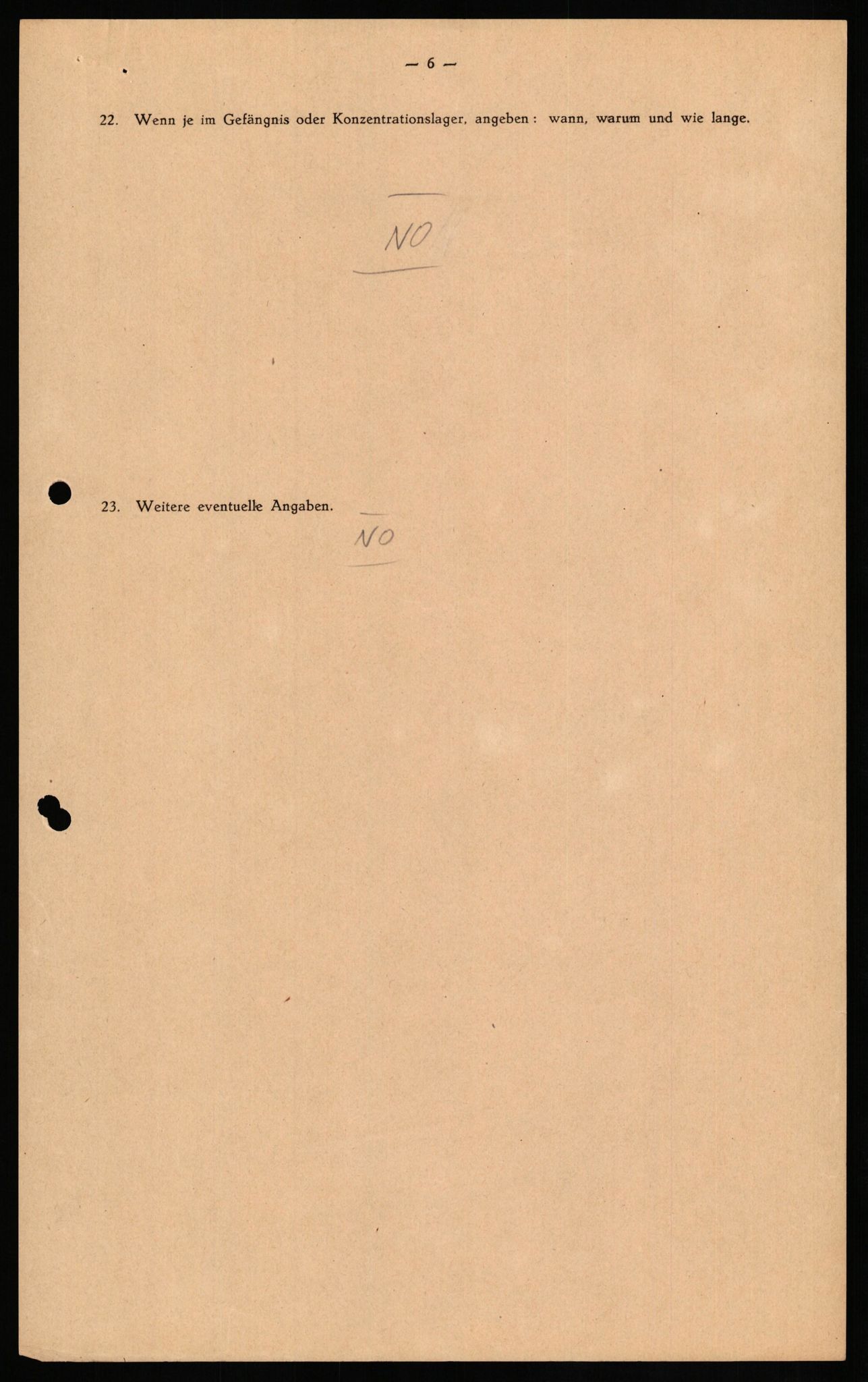 Forsvaret, Forsvarets overkommando II, AV/RA-RAFA-3915/D/Db/L0024: CI Questionaires. Tyske okkupasjonsstyrker i Norge. Tyskere., 1945-1946, p. 433