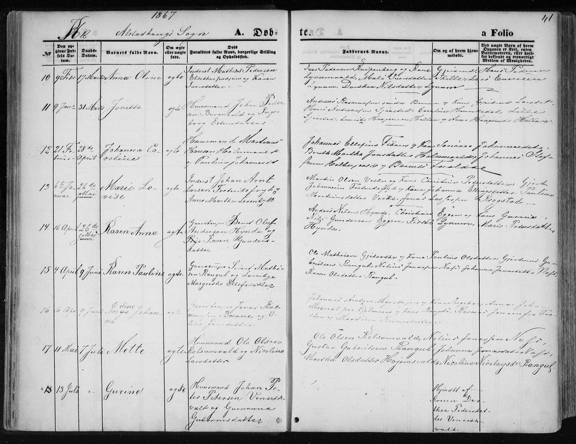 Ministerialprotokoller, klokkerbøker og fødselsregistre - Nord-Trøndelag, AV/SAT-A-1458/717/L0157: Parish register (official) no. 717A08 /1, 1863-1877, p. 41