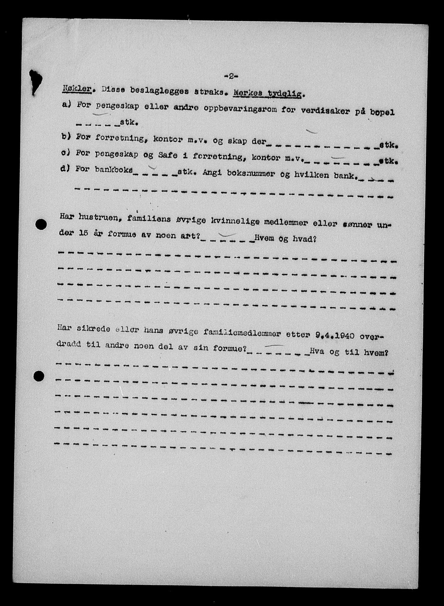 Justisdepartementet, Tilbakeføringskontoret for inndratte formuer, AV/RA-S-1564/H/Hc/Hcd/L1009: --, 1945-1947, p. 20