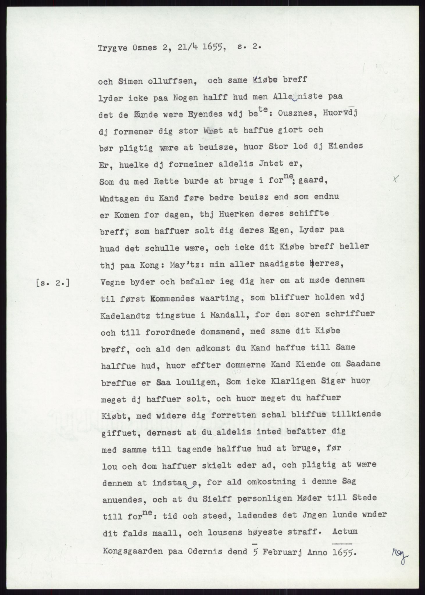 Samlinger til kildeutgivelse, Diplomavskriftsamlingen, AV/RA-EA-4053/H/Ha, p. 2302