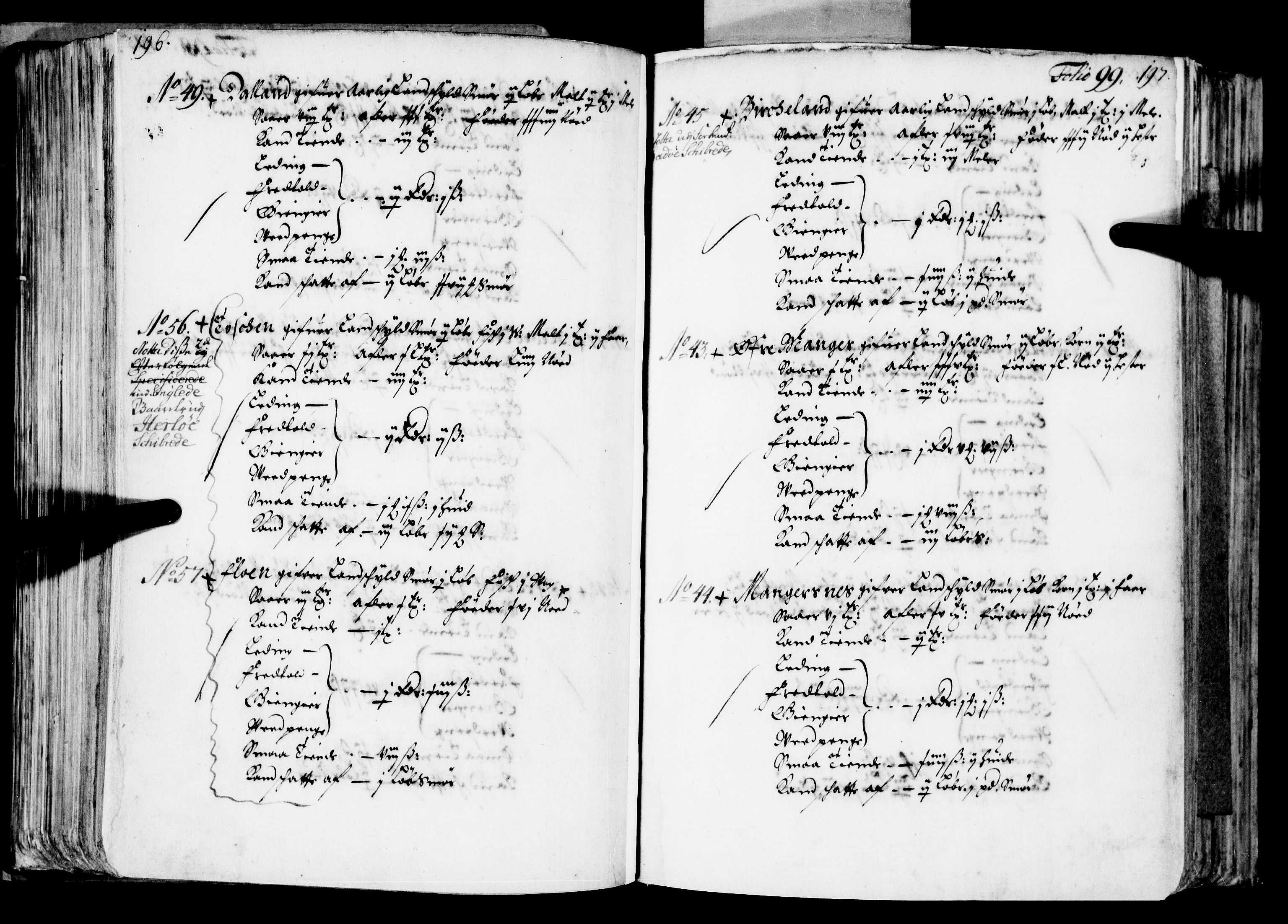 Rentekammeret inntil 1814, Realistisk ordnet avdeling, AV/RA-EA-4070/N/Nb/Nba/L0039: Nordhordland fogderi, 1667, p. 98b-99a