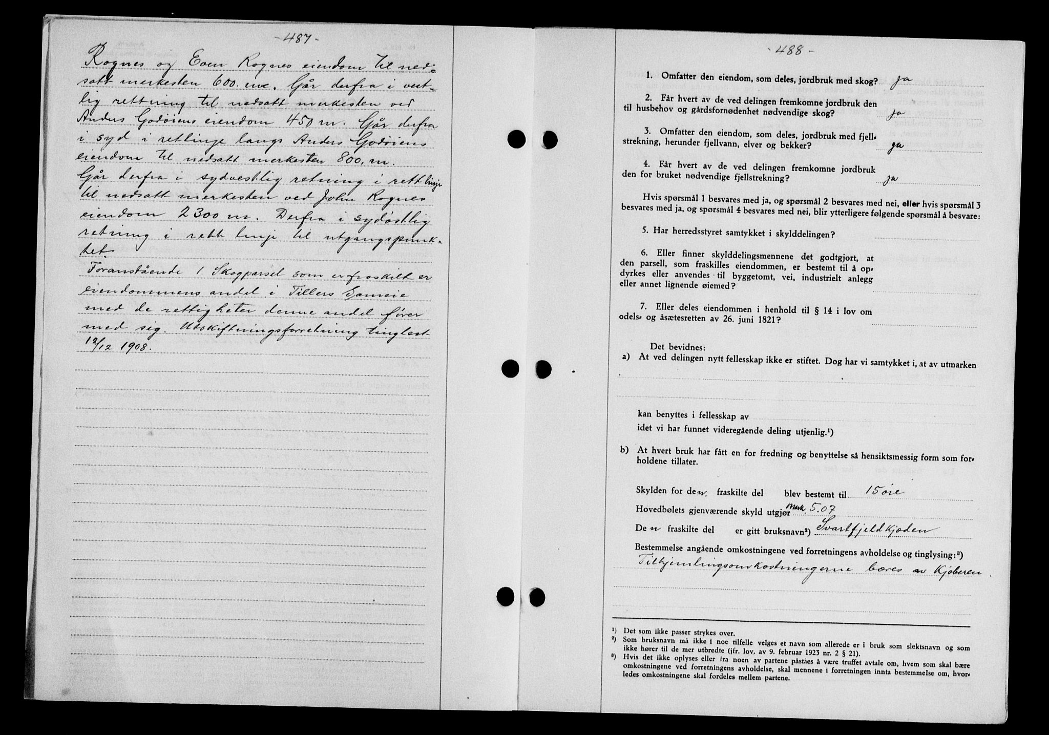 Gauldal sorenskriveri, SAT/A-0014/1/2/2C/L0052: Mortgage book no. 57, 1940-1941, Diary no: : 1141/1940