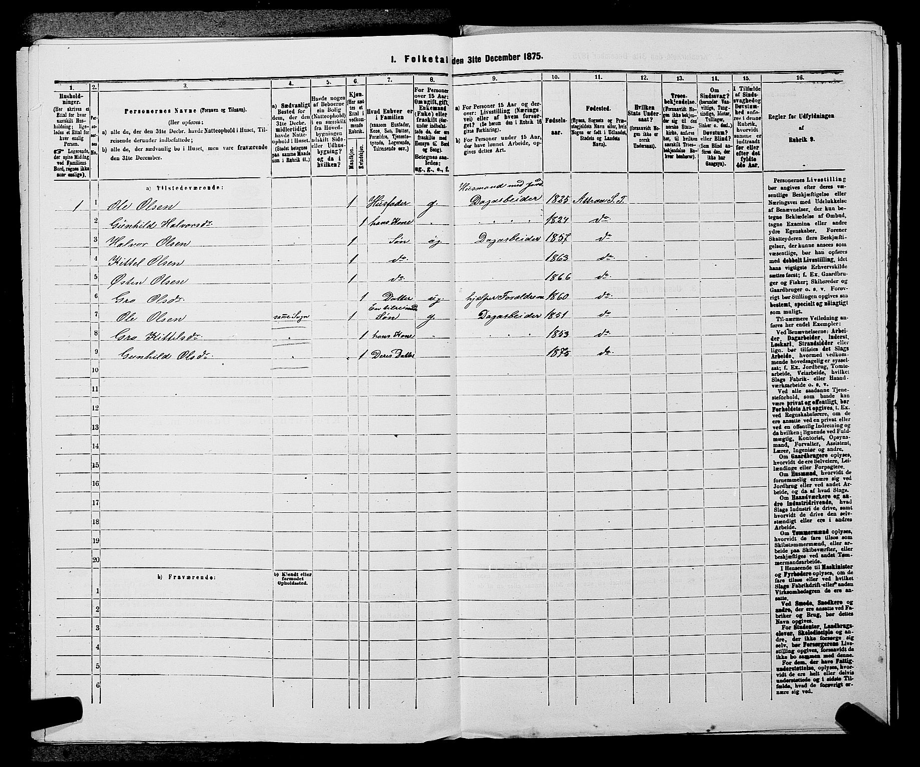 SAKO, 1875 census for 0826P Tinn, 1875, p. 360