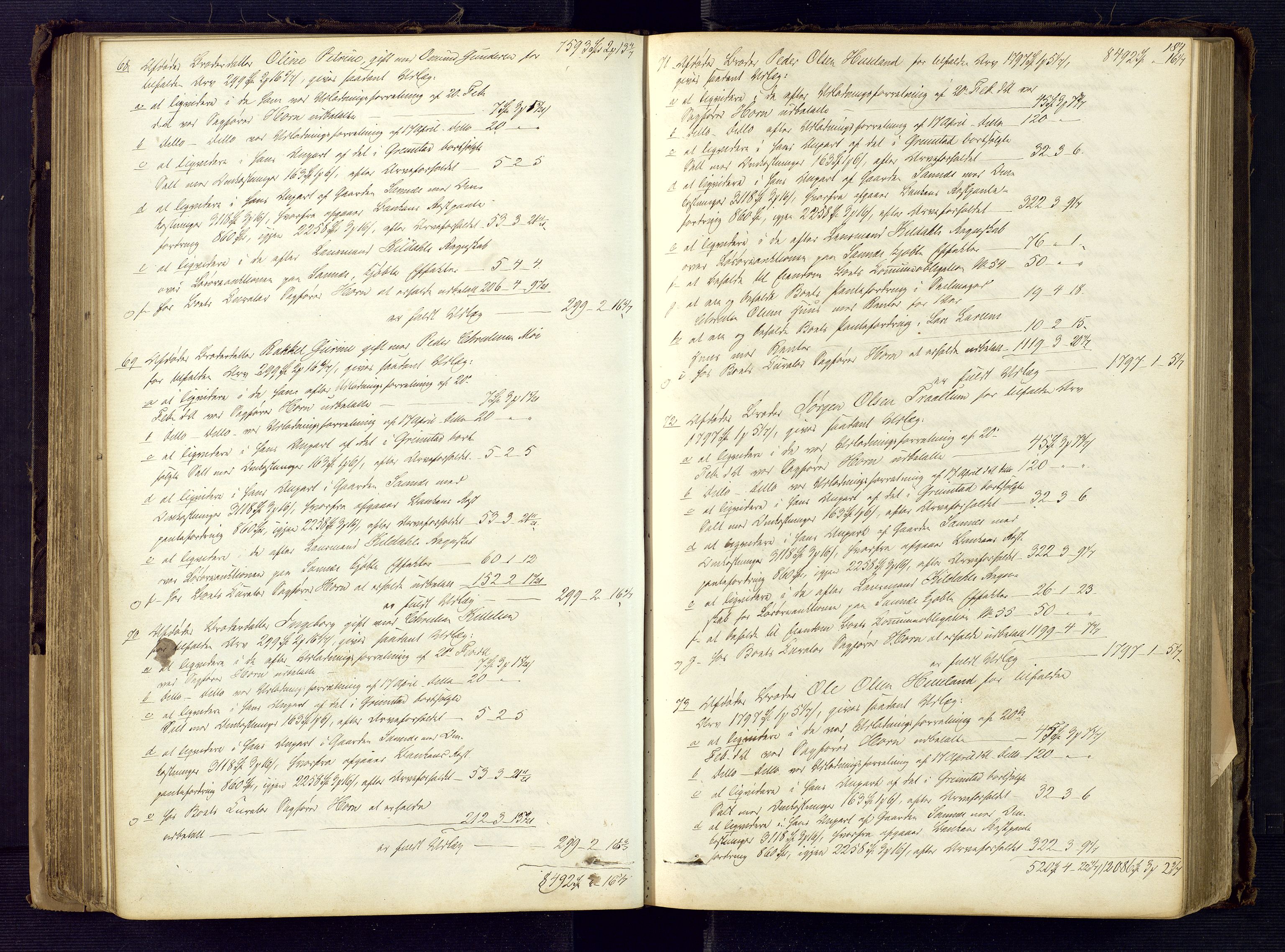 Risør byfogd, AV/SAK-1222-0005/H/Hc/L0002: Skifteprotokoll nr. 2, 1858-1871, p. 184
