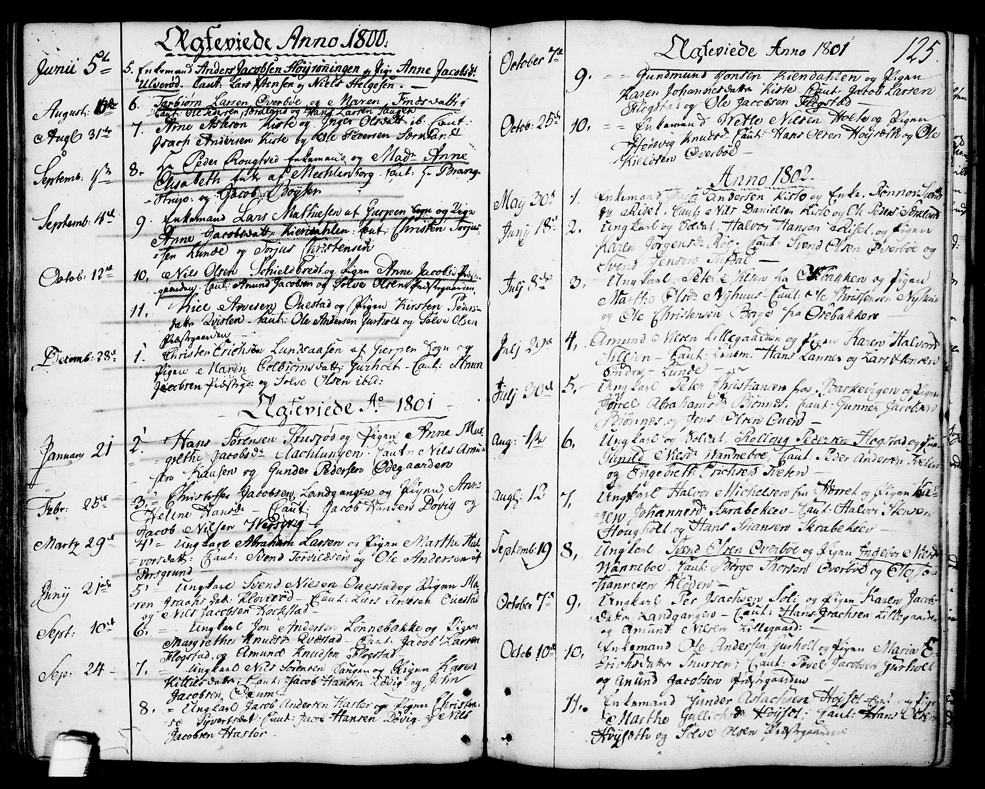 Eidanger kirkebøker, SAKO/A-261/F/Fa/L0006: Parish register (official) no. 6, 1764-1814, p. 125