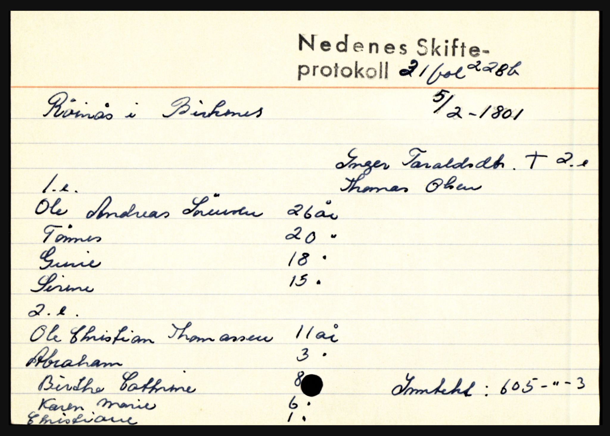 Nedenes sorenskriveri før 1824, AV/SAK-1221-0007/H, p. 24989