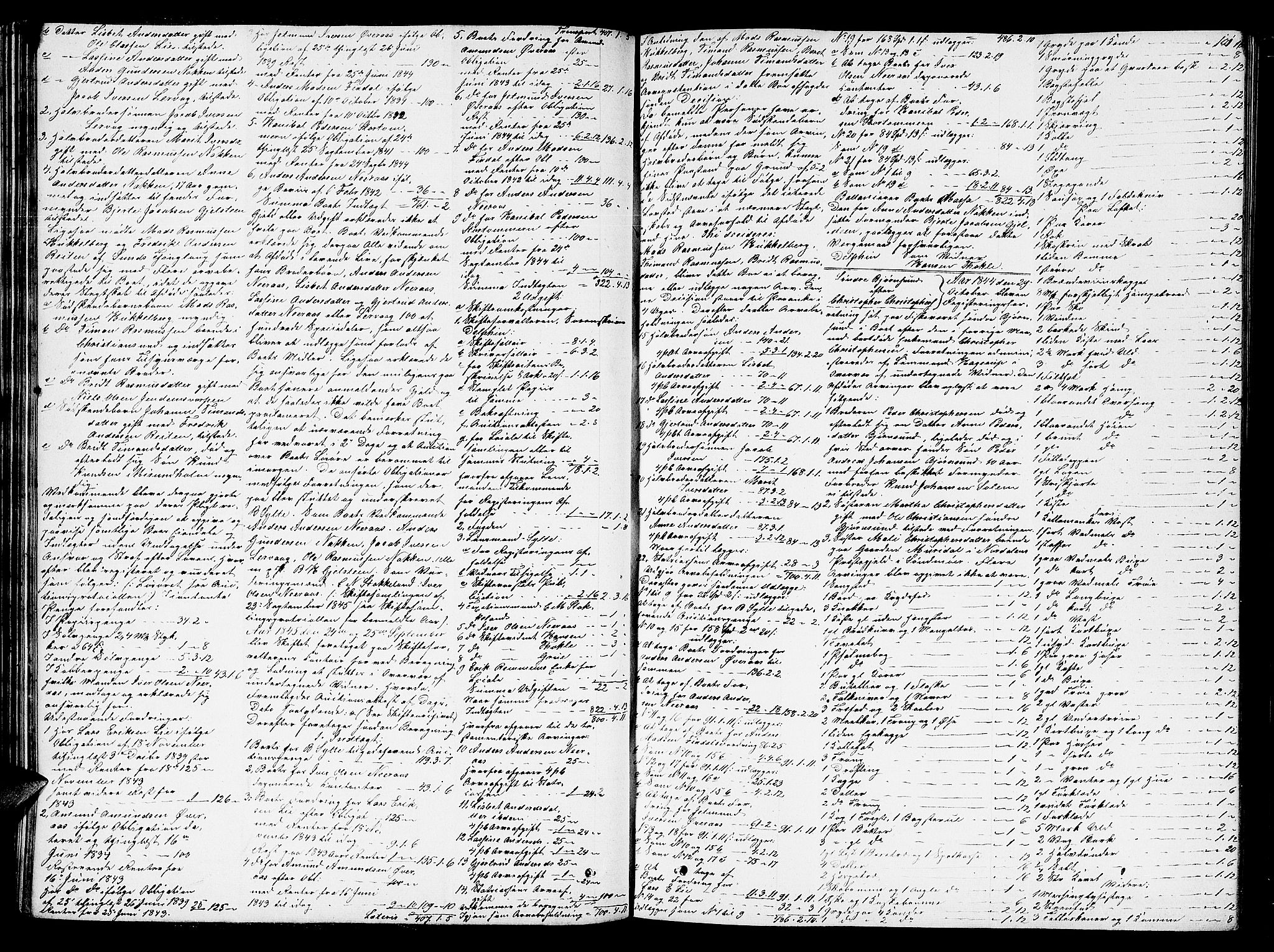 Romsdal sorenskriveri, AV/SAT-A-4149/1/3/3A/L0019: Skifteutlodnings Protokoll 5, 1844-1859, p. 101