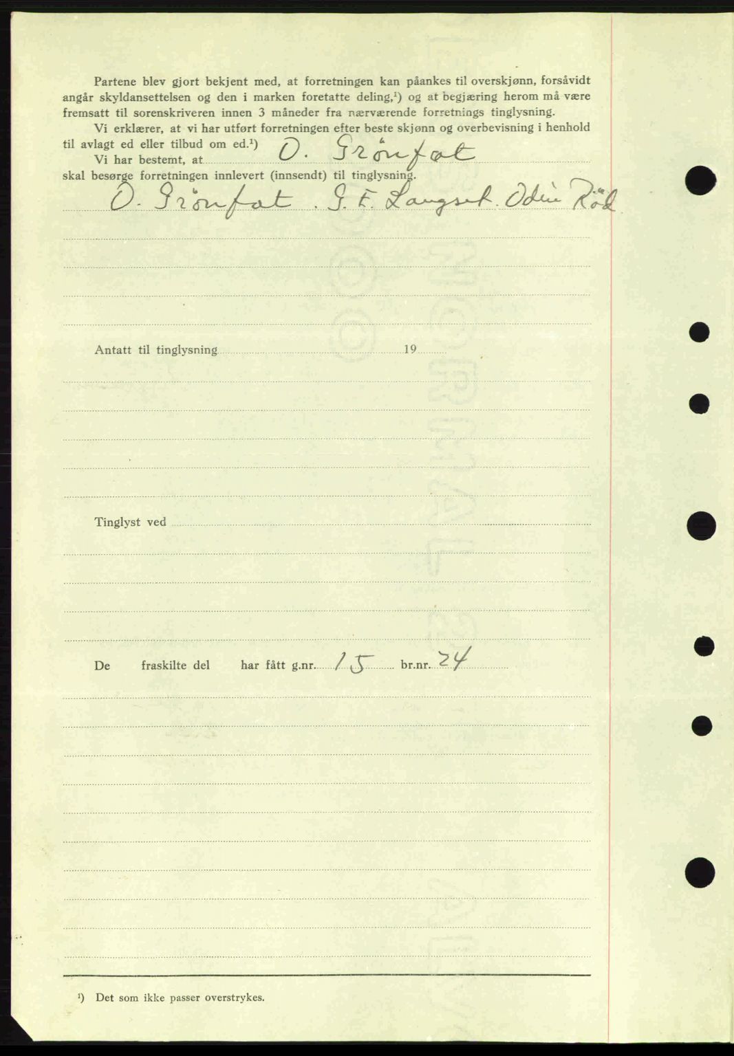 Romsdal sorenskriveri, AV/SAT-A-4149/1/2/2C: Mortgage book no. A1, 1936-1936, Diary no: : 1641/1936