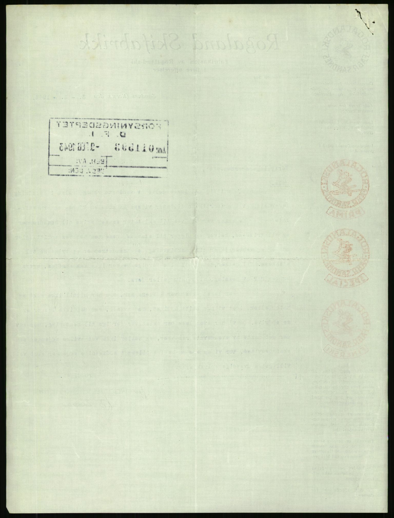 Direktoratet for industriforsyning, Sekretariatet, AV/RA-S-4153/D/Df/L0054: 9. Metallkontoret, 1940-1945, p. 532