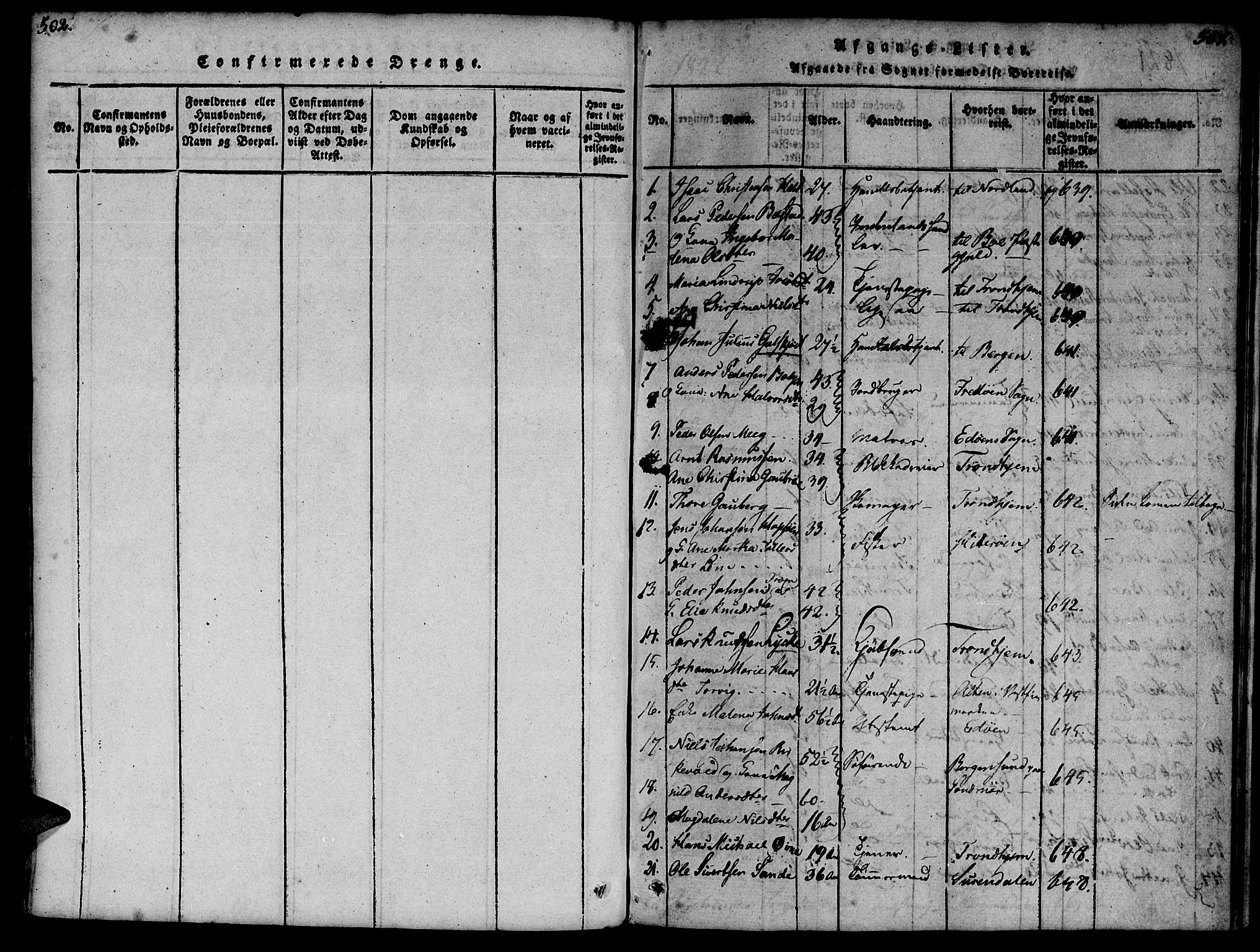Ministerialprotokoller, klokkerbøker og fødselsregistre - Møre og Romsdal, SAT/A-1454/572/L0842: Parish register (official) no. 572A05, 1819-1832, p. 550-551
