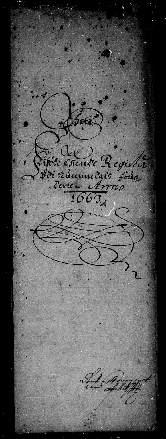 Rentekammeret inntil 1814, Reviderte regnskaper, Stiftamtstueregnskaper, Trondheim stiftamt og Nordland amt, AV/RA-EA-6044/R/Rd/L0005: Trondheim stiftamt, 1663