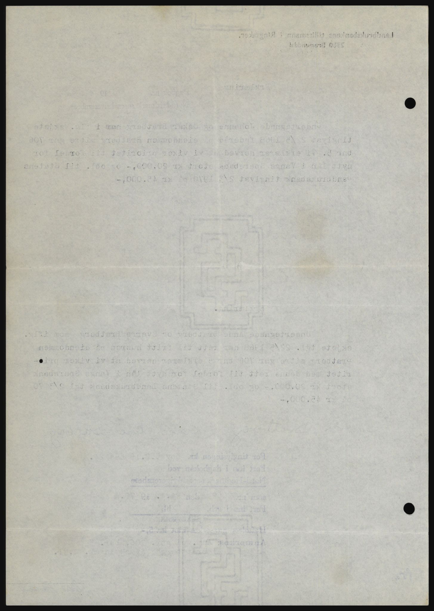 Nord-Hedmark sorenskriveri, SAH/TING-012/H/Hc/L0033: Mortgage book no. 33, 1970-1970, Diary no: : 2062/1970