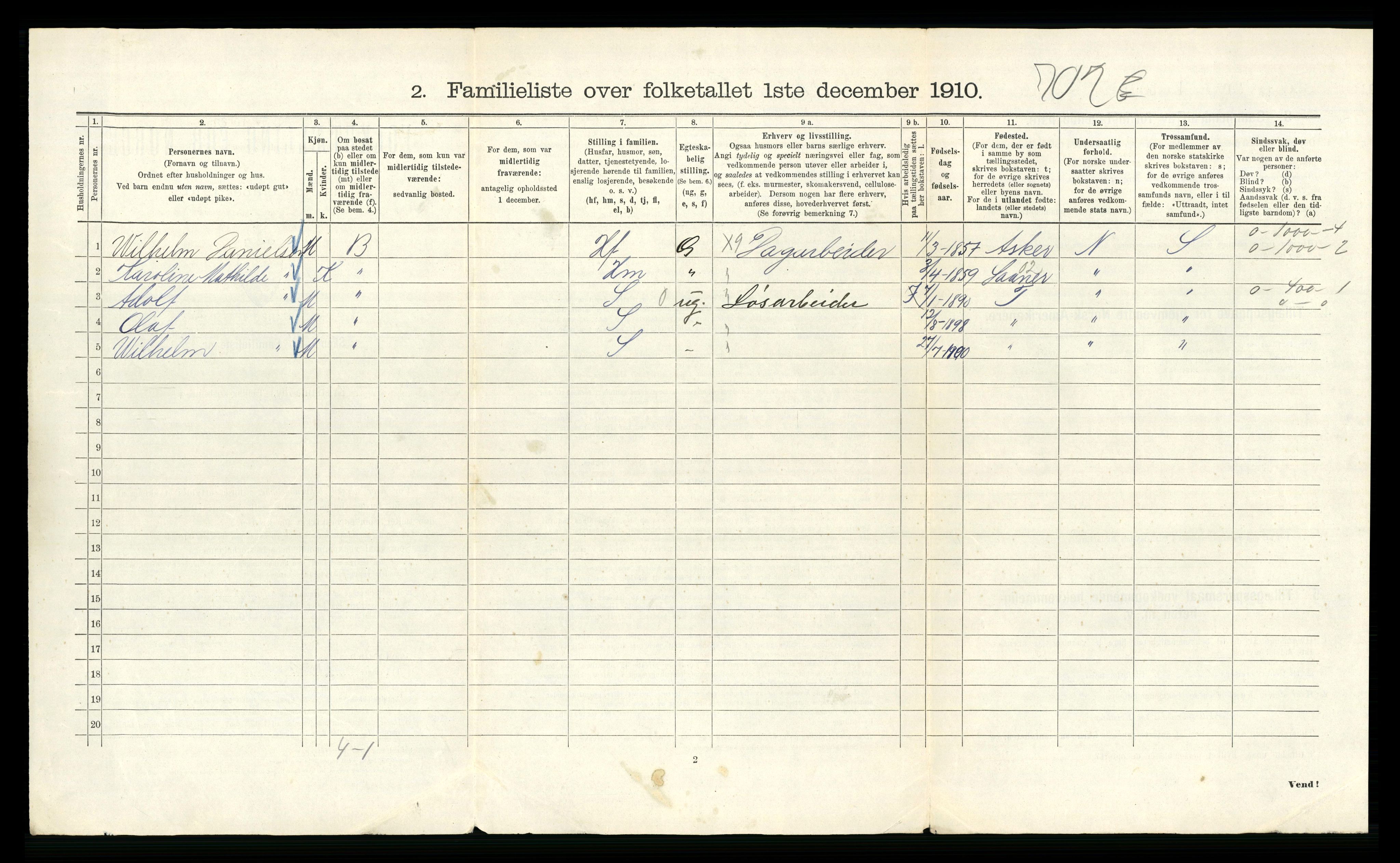 RA, 1910 census for Kristiania, 1910, p. 35808