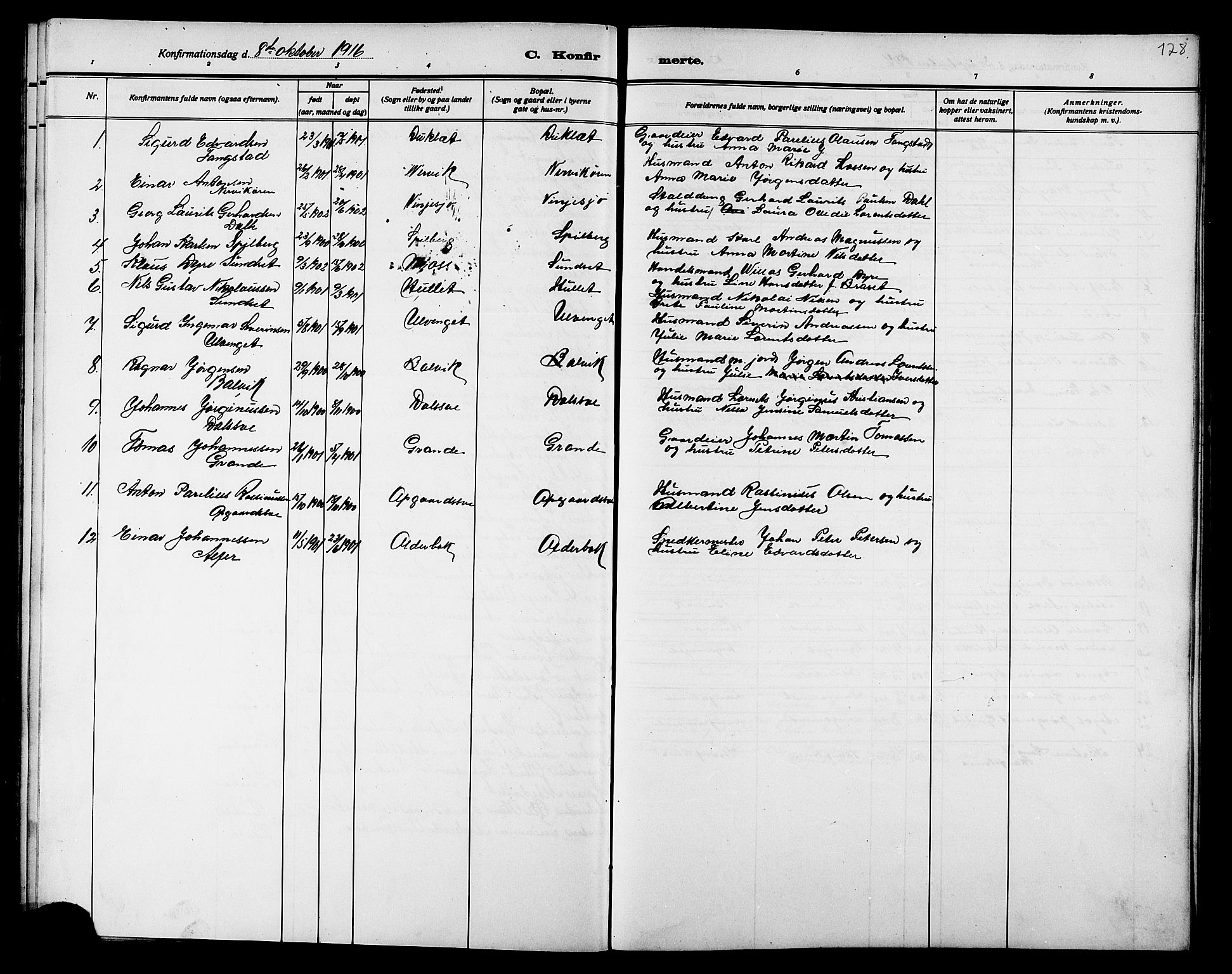 Ministerialprotokoller, klokkerbøker og fødselsregistre - Nord-Trøndelag, SAT/A-1458/733/L0327: Parish register (copy) no. 733C02, 1888-1918, p. 128