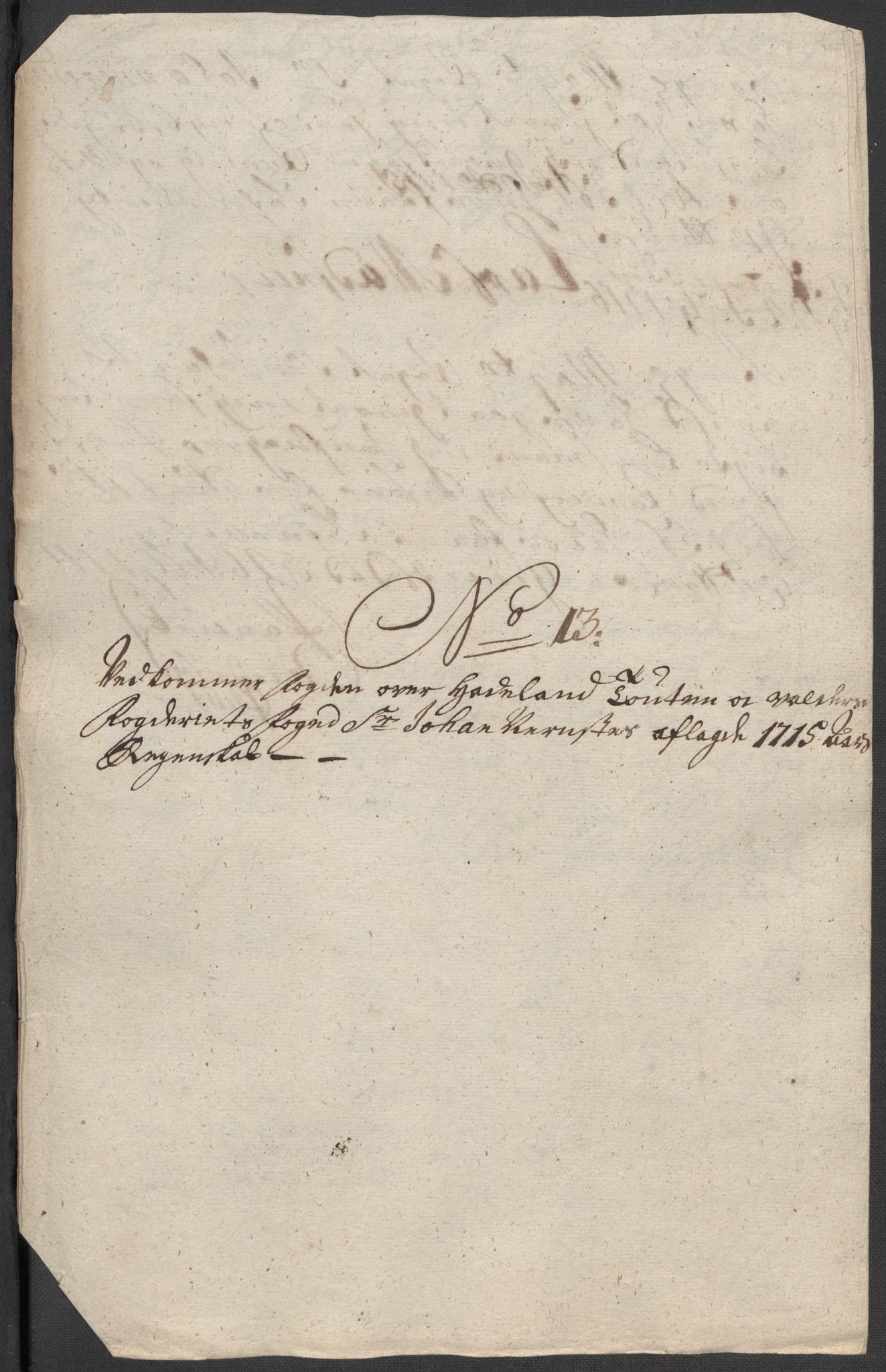 Rentekammeret inntil 1814, Reviderte regnskaper, Fogderegnskap, AV/RA-EA-4092/R18/L1314: Fogderegnskap Hadeland, Toten og Valdres, 1715, p. 376