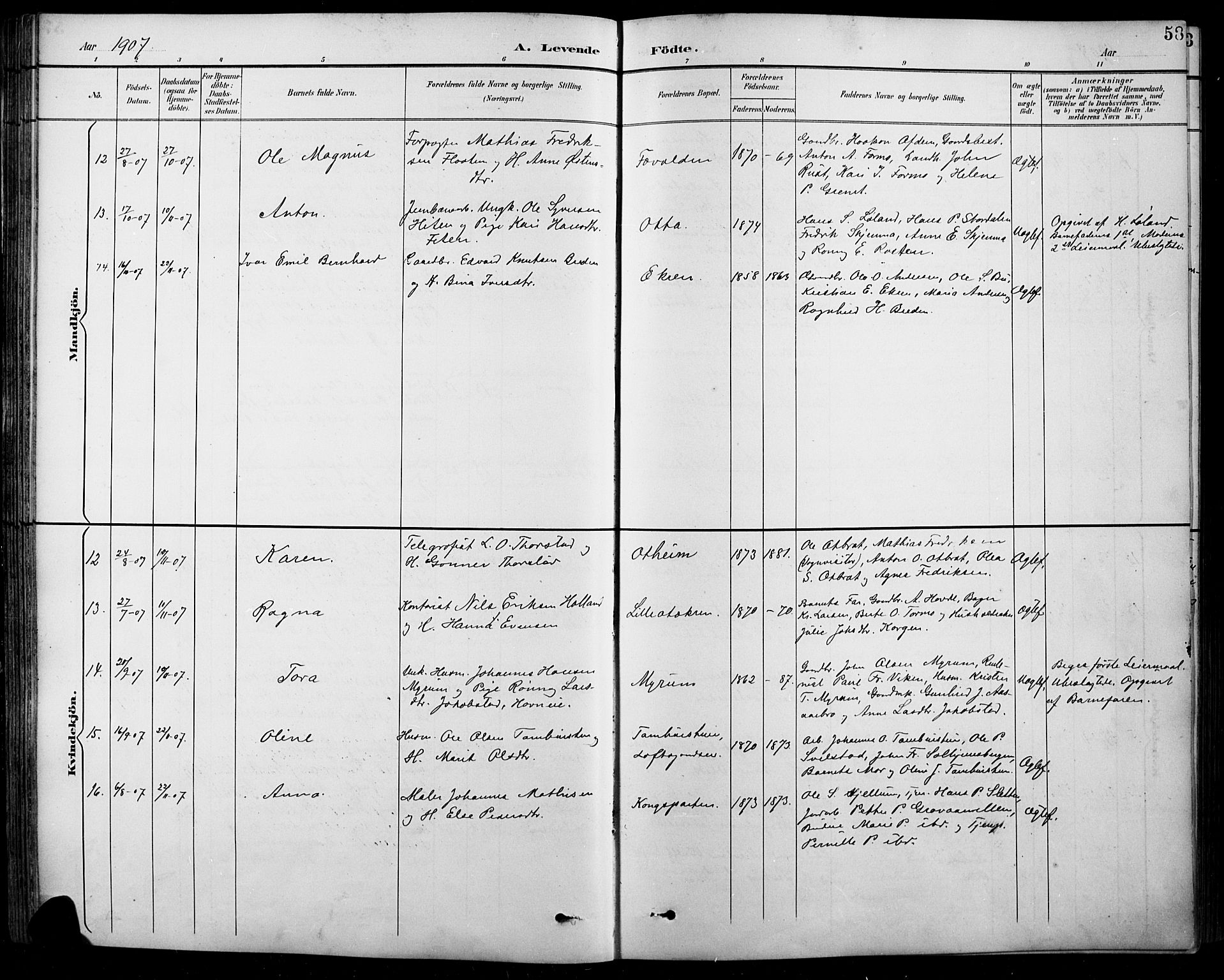 Sel prestekontor, SAH/PREST-074/H/Ha/Hab/L0001: Parish register (copy) no. 1, 1894-1923, p. 58